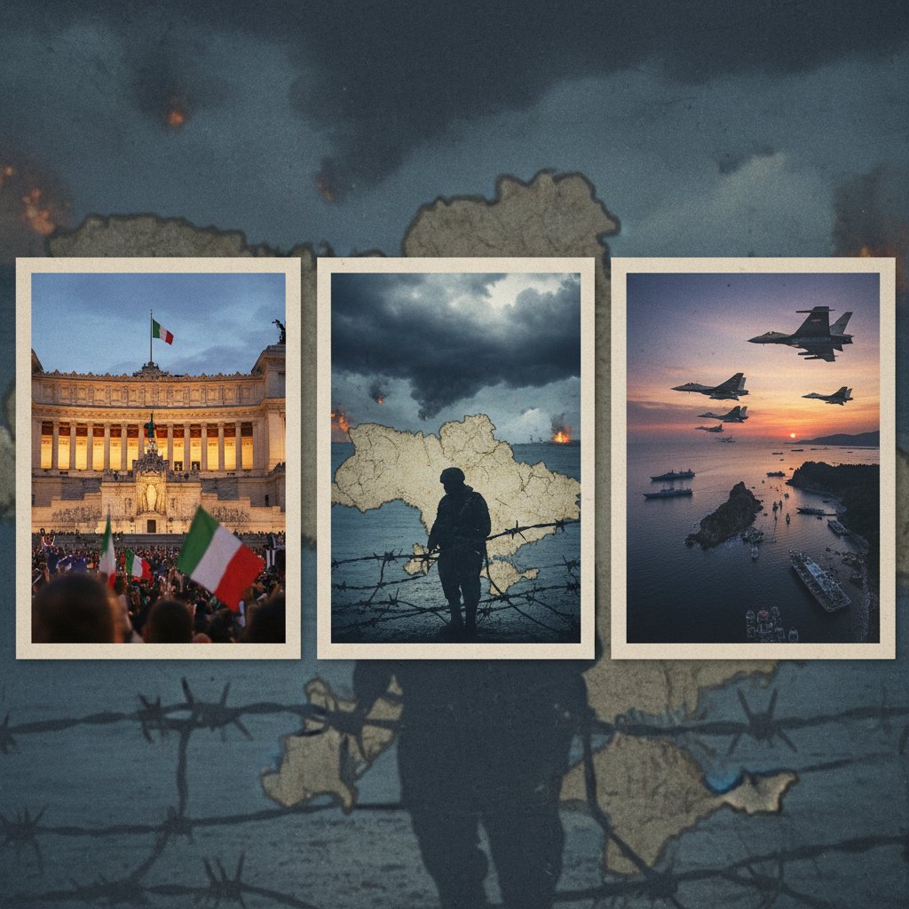 Italian Budget Approval, Ukraine Tensions, China's Taiwan Drills