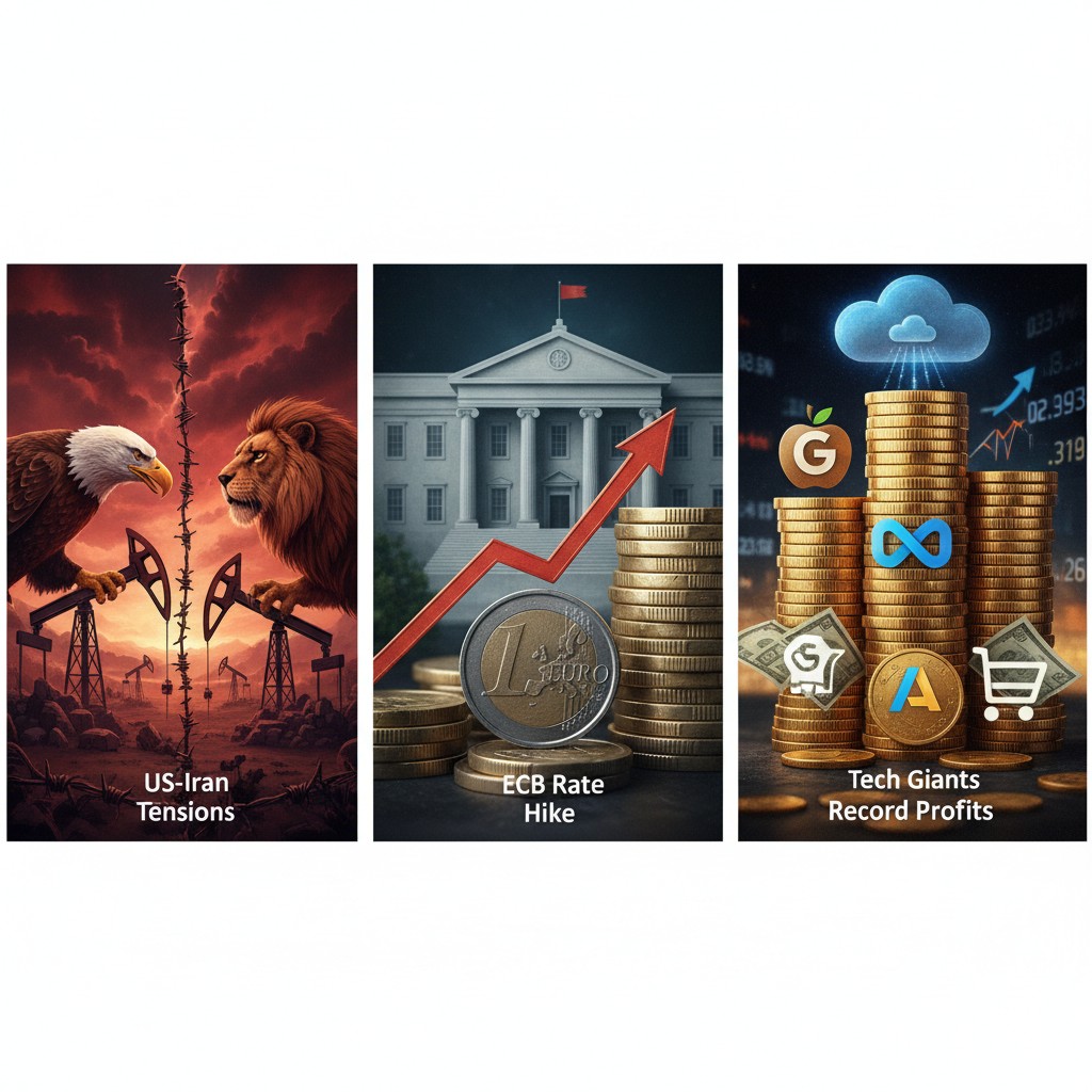 US-Iran Tensions, ECB Rate Hike, Tech Giants Record Profits