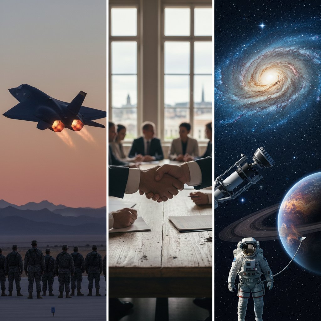 US Prepares Iran Strike, Ukraine Talks Progress, Major Space Discoveries