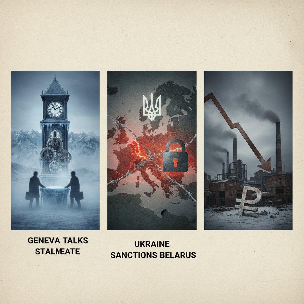 Geneva Talks Stalemate, Ukraine Sanctions Belarus, Russia's Business Activity Declines