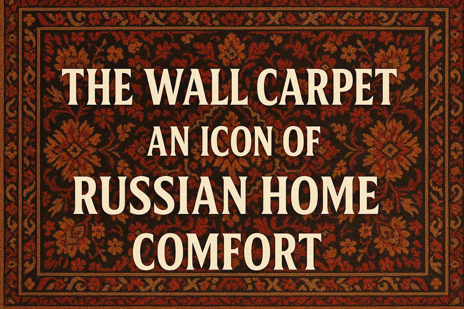 The Wall Carpet: An Icon of Russian Home Comfort