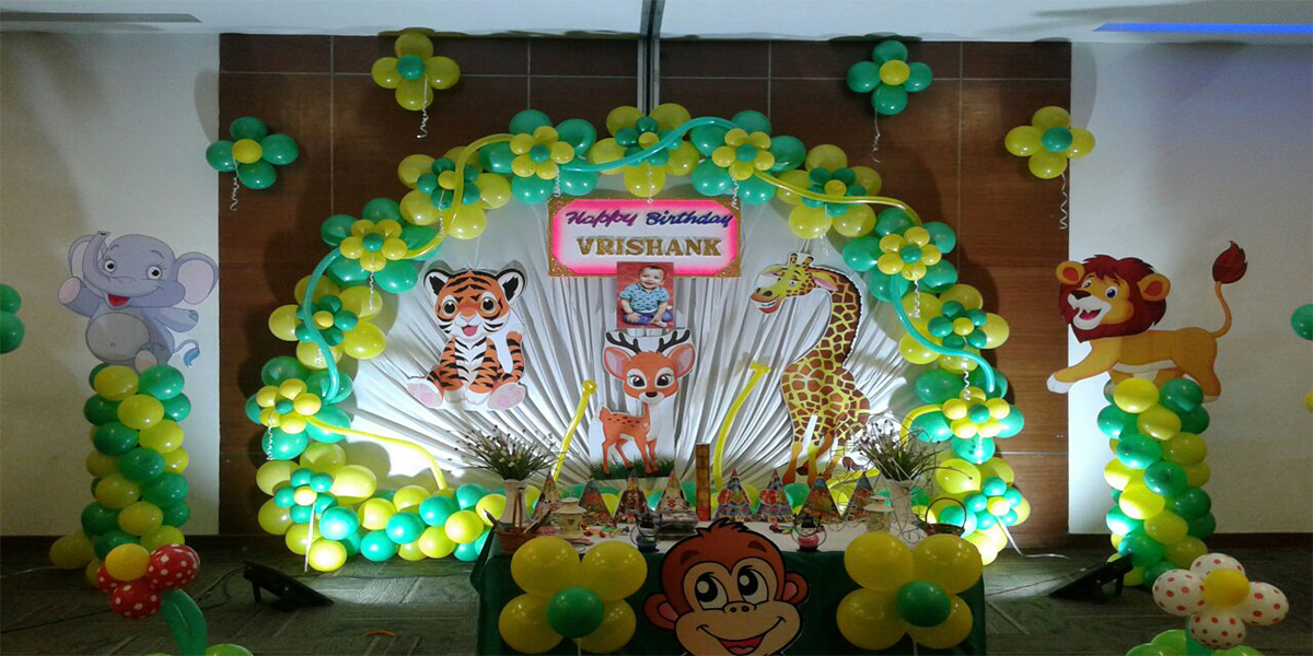 Designer Jungle Theme Birthday Decoration, Bangalore - ShowMyHall