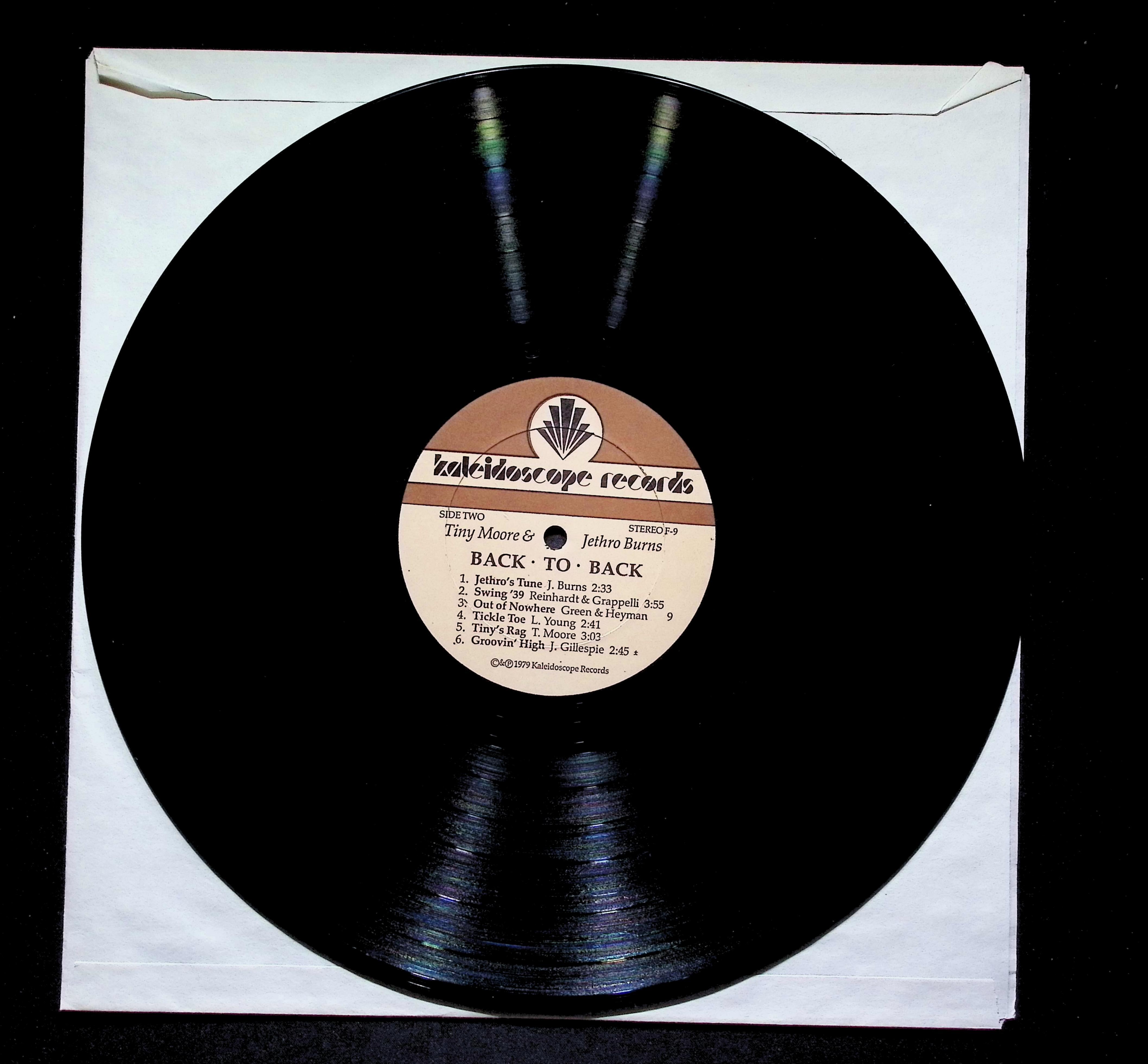 Tiny Moore & Jethro Burns -Back To Back LP 1979 F-9 Jazz — image 5