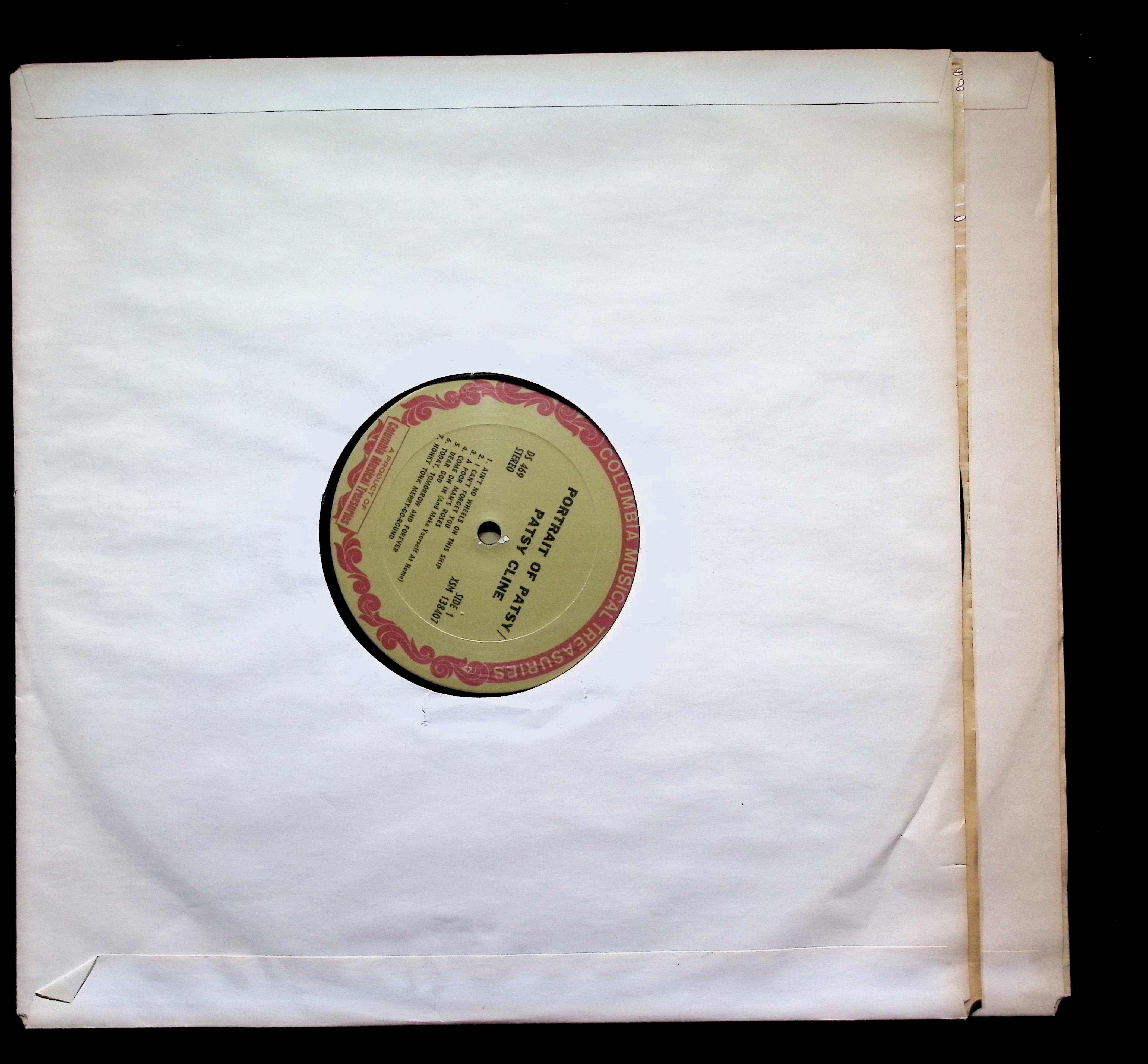Patsy Cline- Portrait Of Patsy LP 1969 - DS 469  Columbia Compilation — image 3
