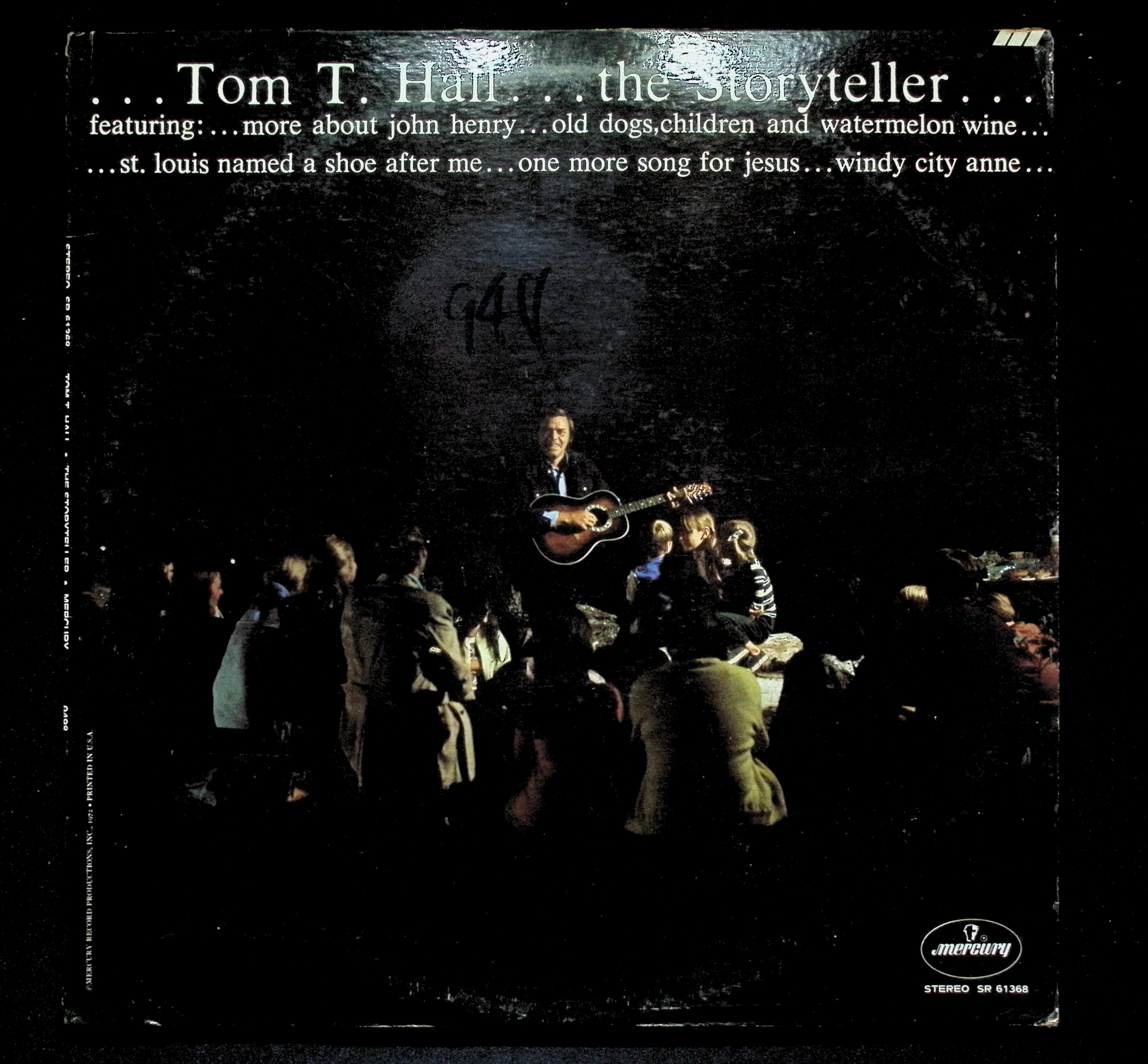 Tom T. Hall The Storyteller LP 1972 SR 61368 Country Folk