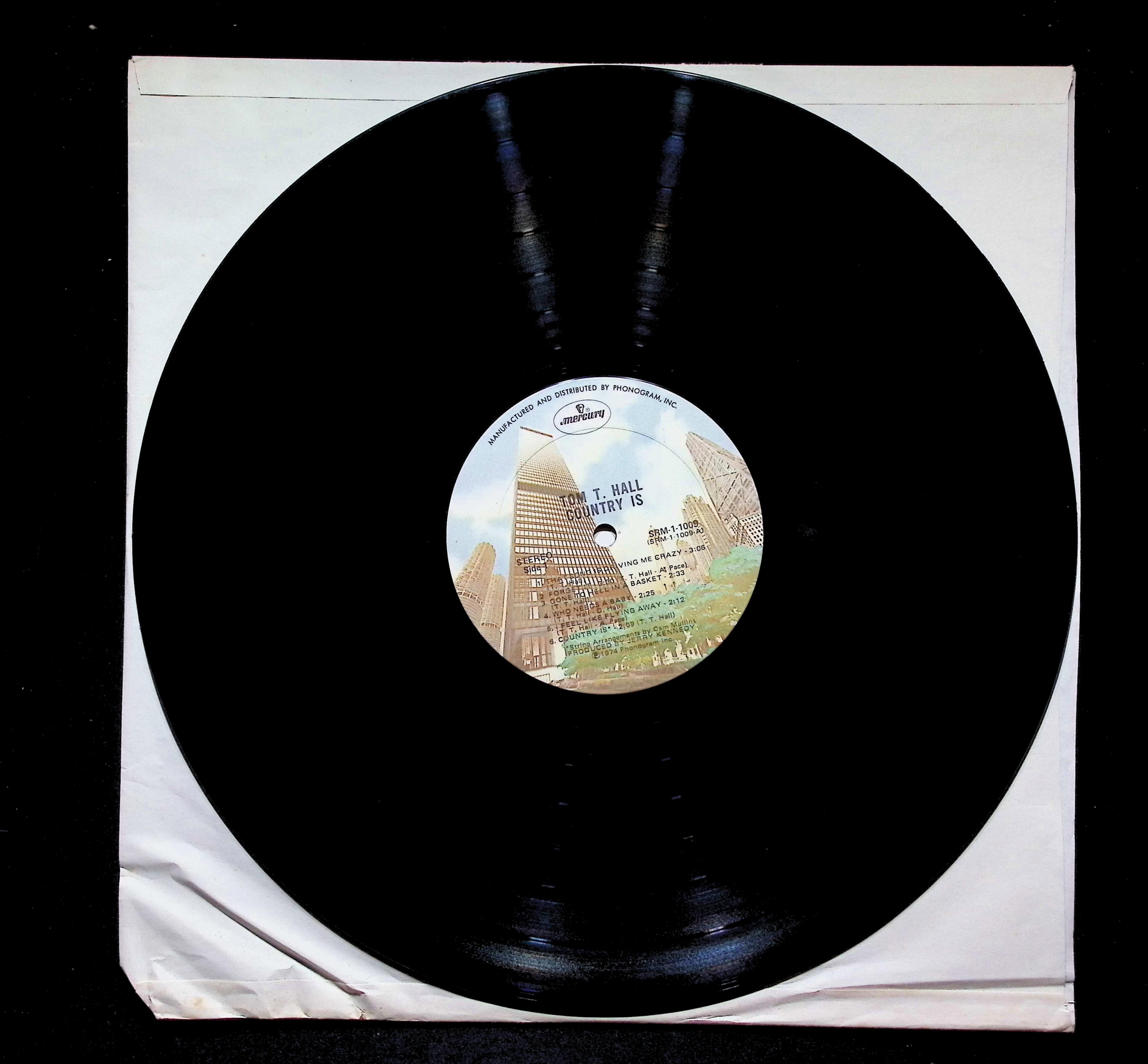 Tom T. Hall Country Is LP 1974 SRM-1-1009  Promo Folk — image 5