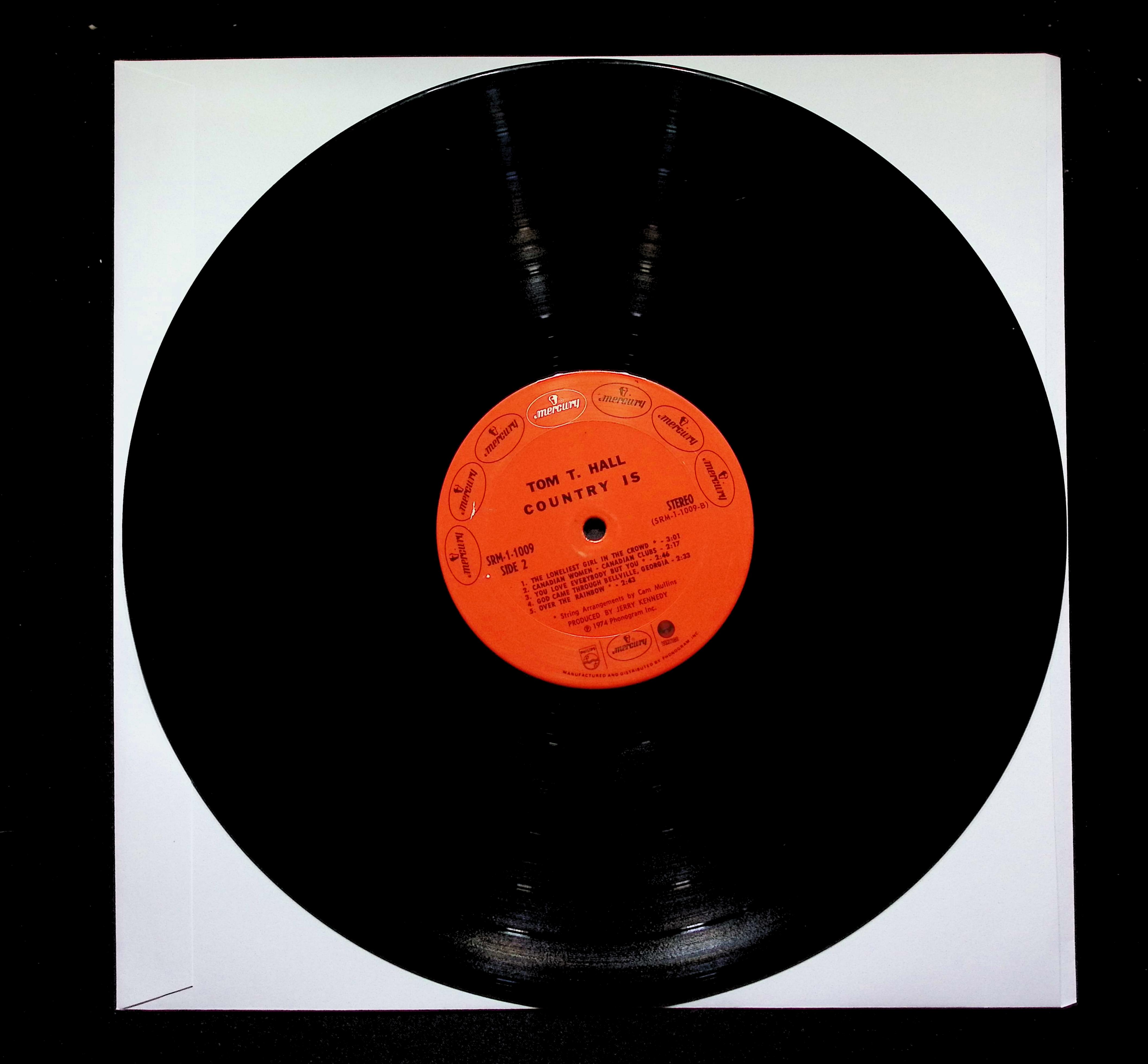 Tom T. Hall Country Is LP 1974 SRM 1-1009 Folk — image 5