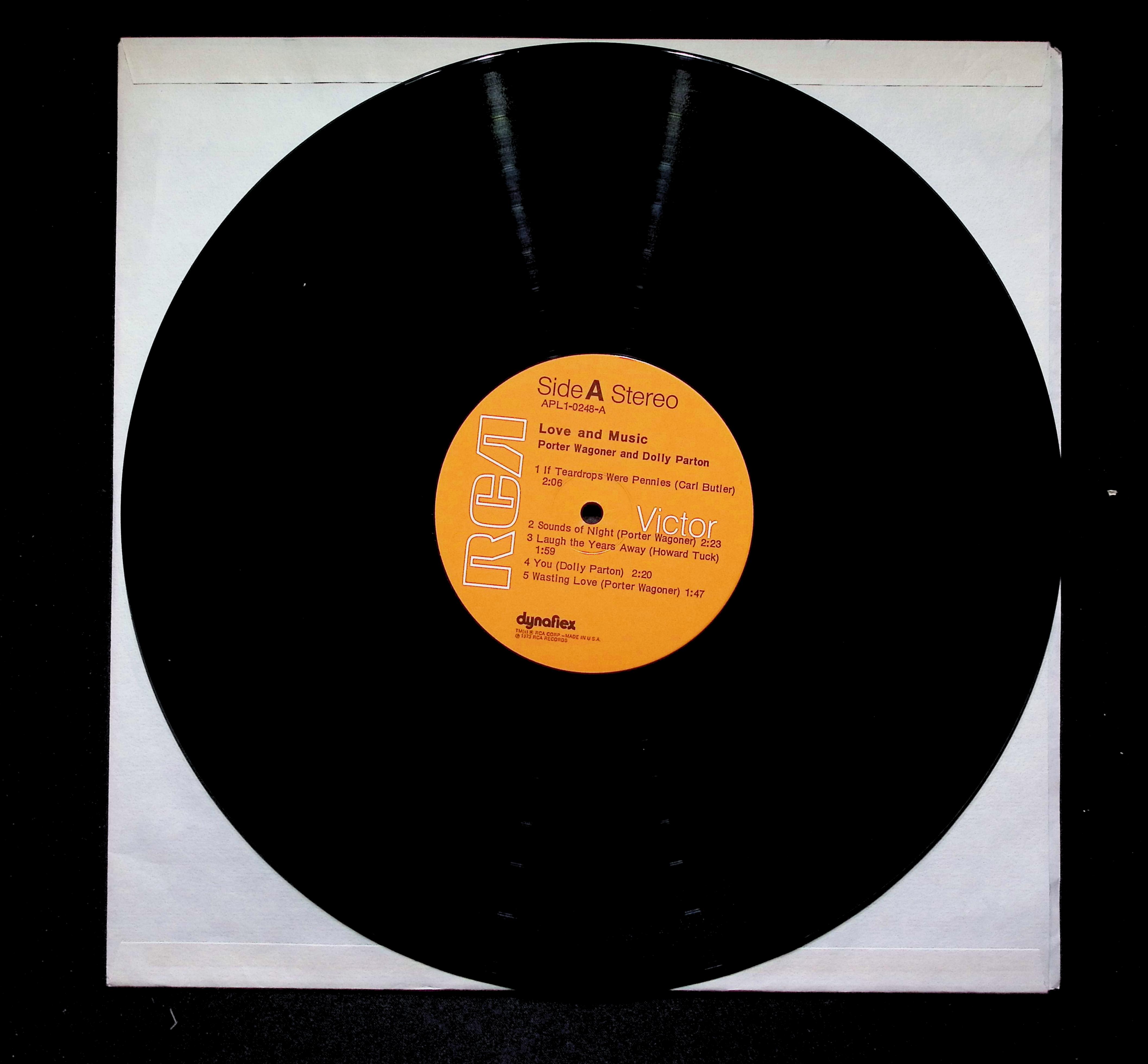 Porter Wagoner Dolly Parton Love And Music LP 1973 RCA Country — image 4