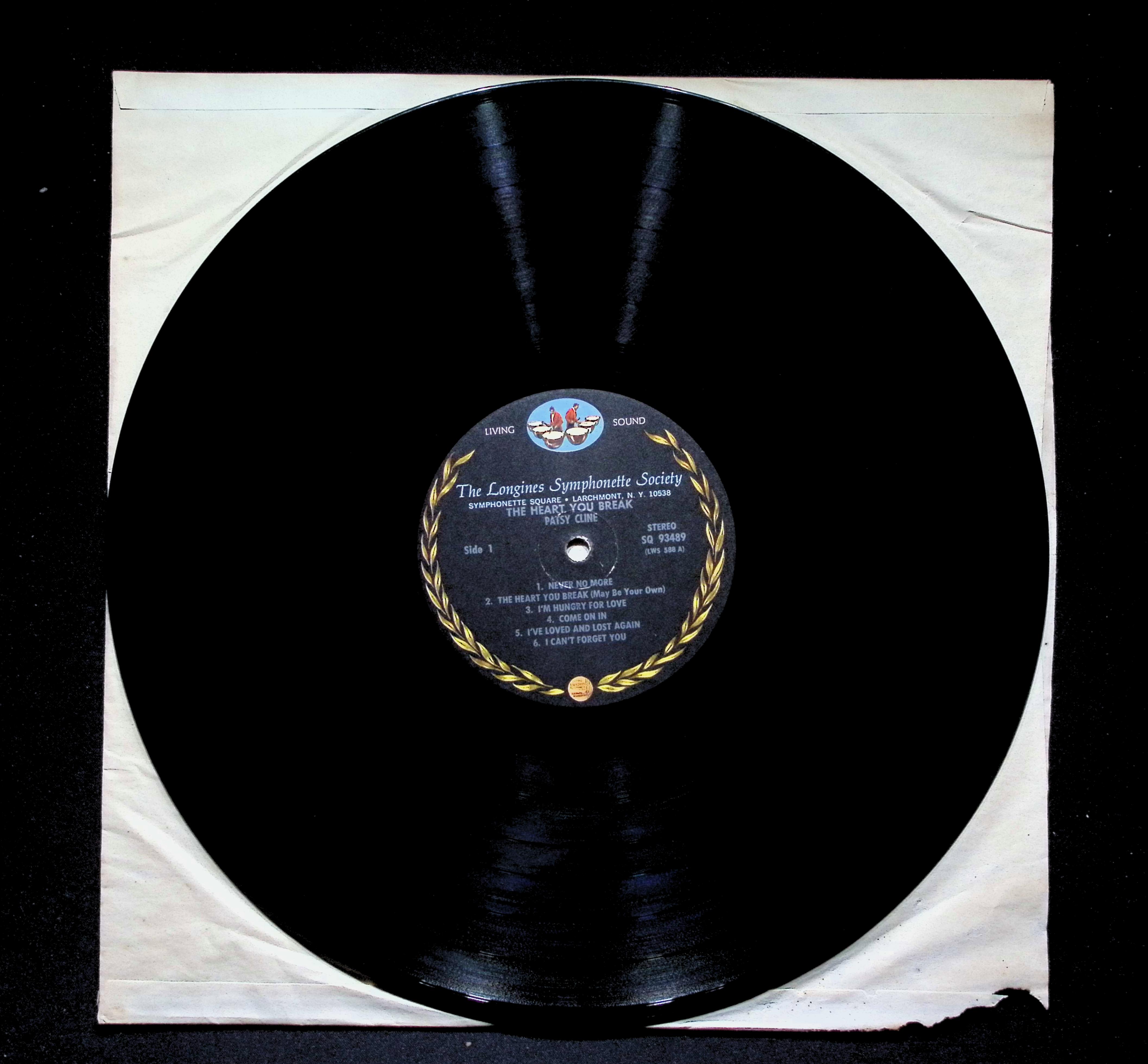 Patsy Cline The Heart You Break LP N/A Longines Symphonette Country — image 4