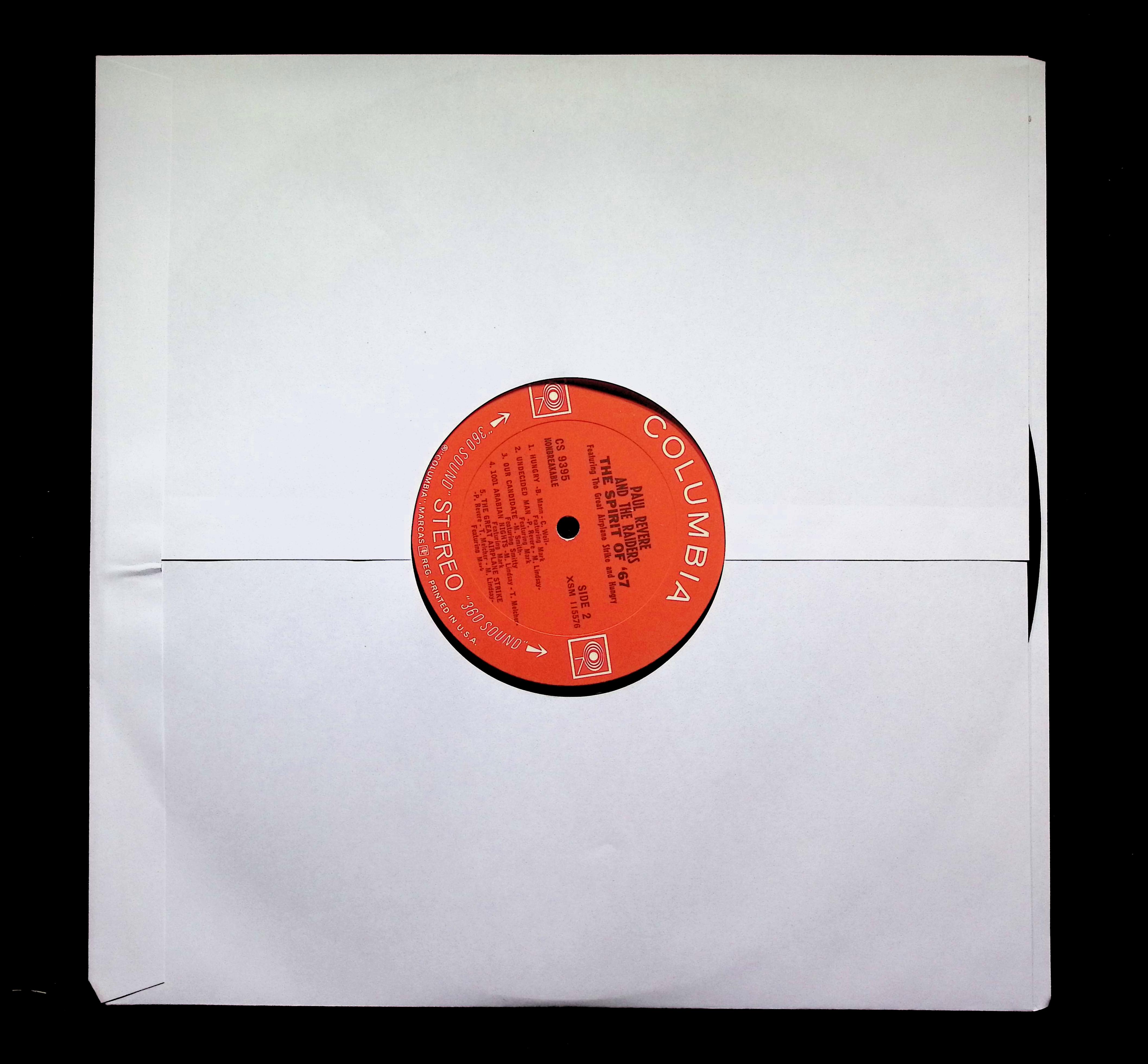 Paul Revere The Spirit Of '67 LP 1966 Columbia Rock — image 3