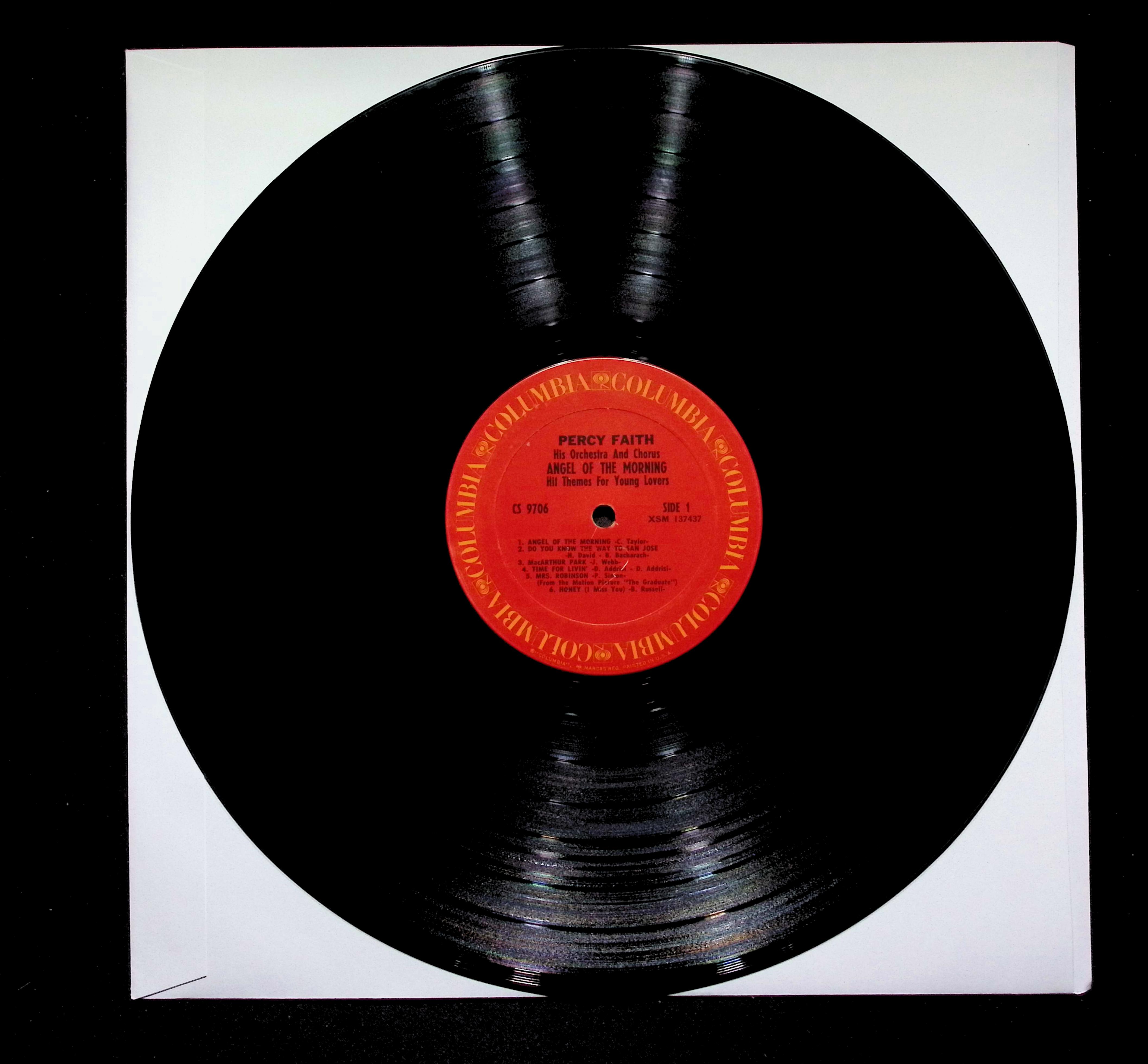 Percy Faith Angel Of The Morning LP 1968 Columbia Jazz Pop — image 4