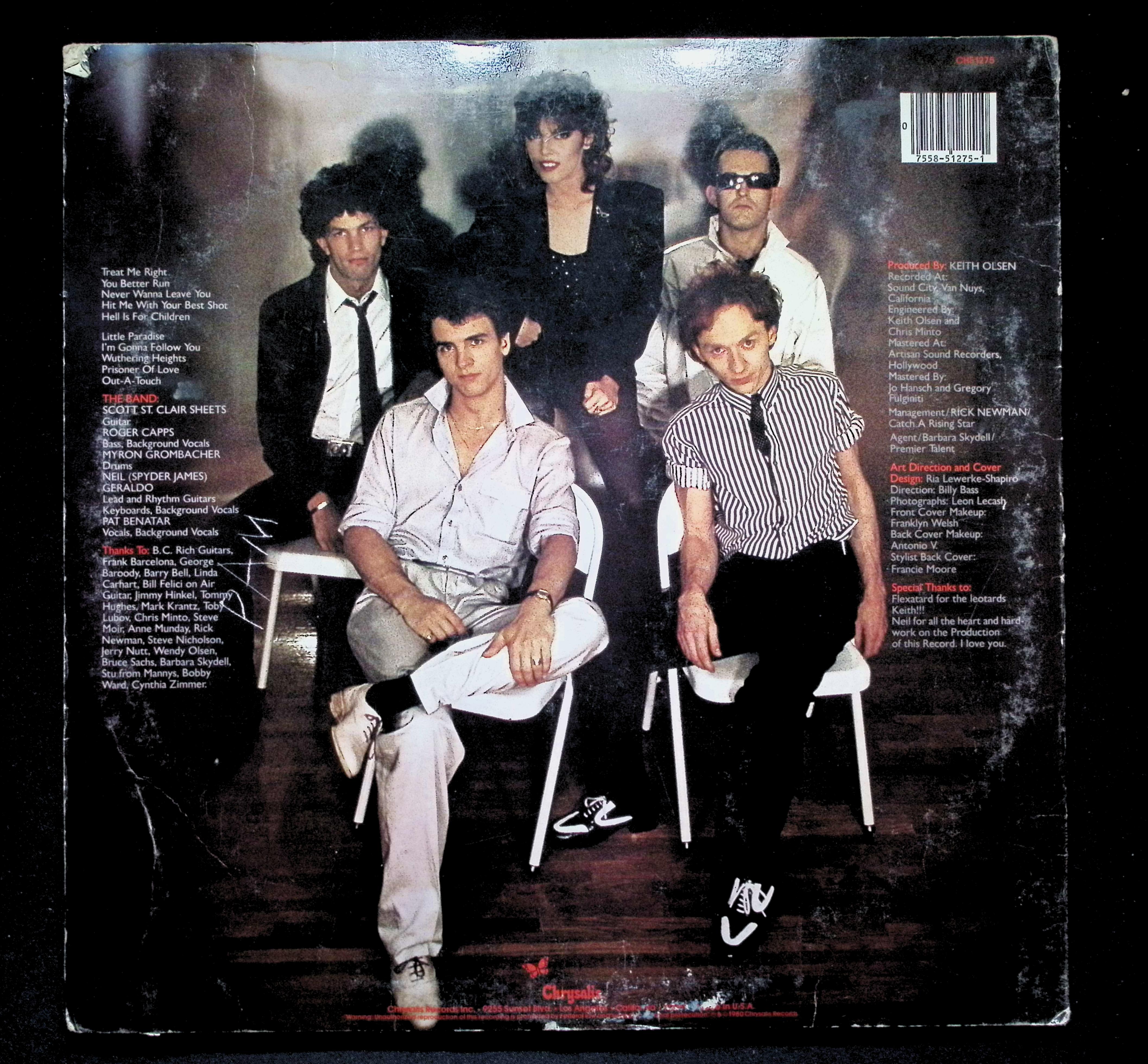 Pat Benatar Crimes Of Passion LP 1980 Chrysalis Rock — image 2