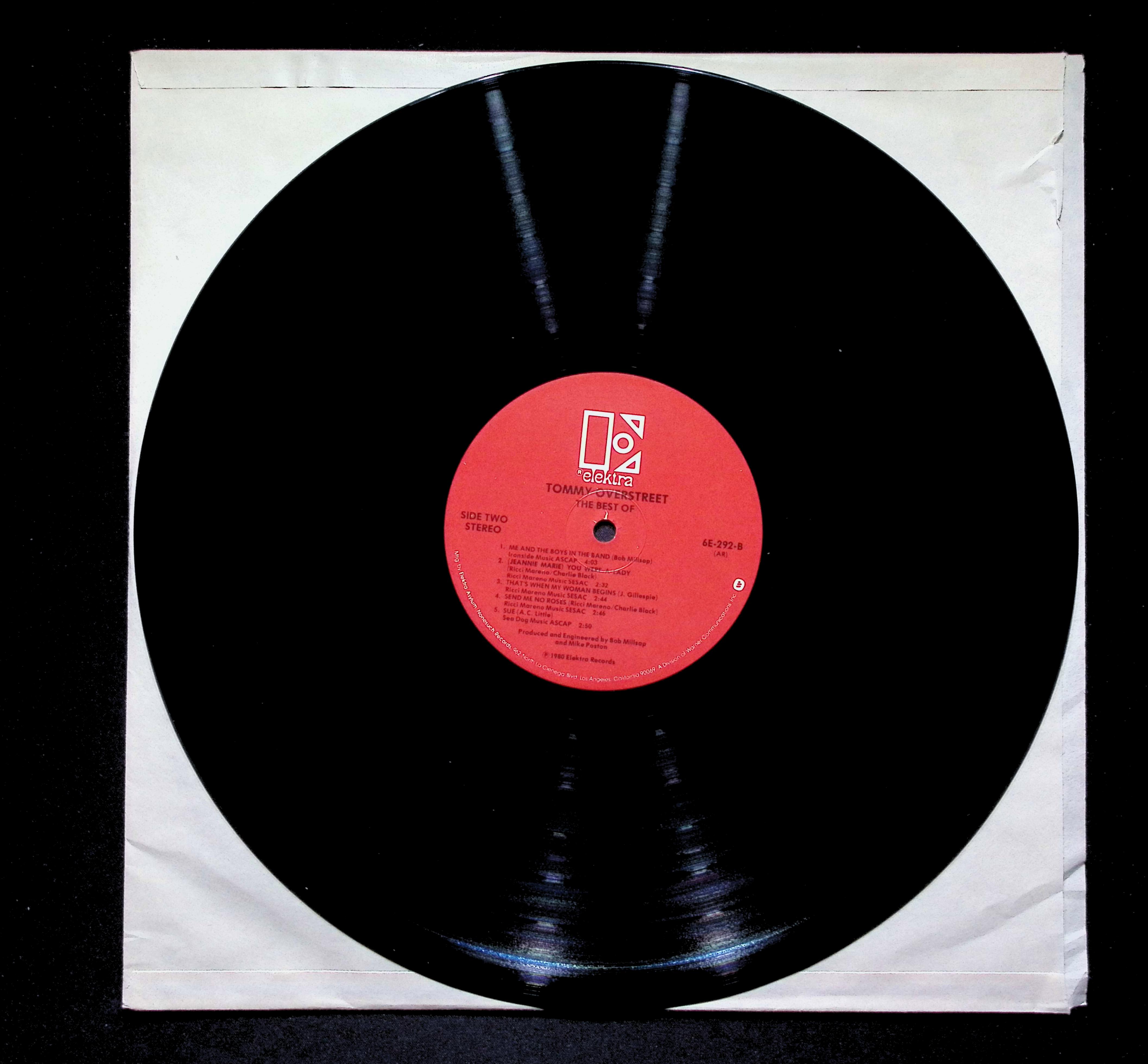 Tommy Overstreet The Best Of LP 1980 Elektra Country — image 5