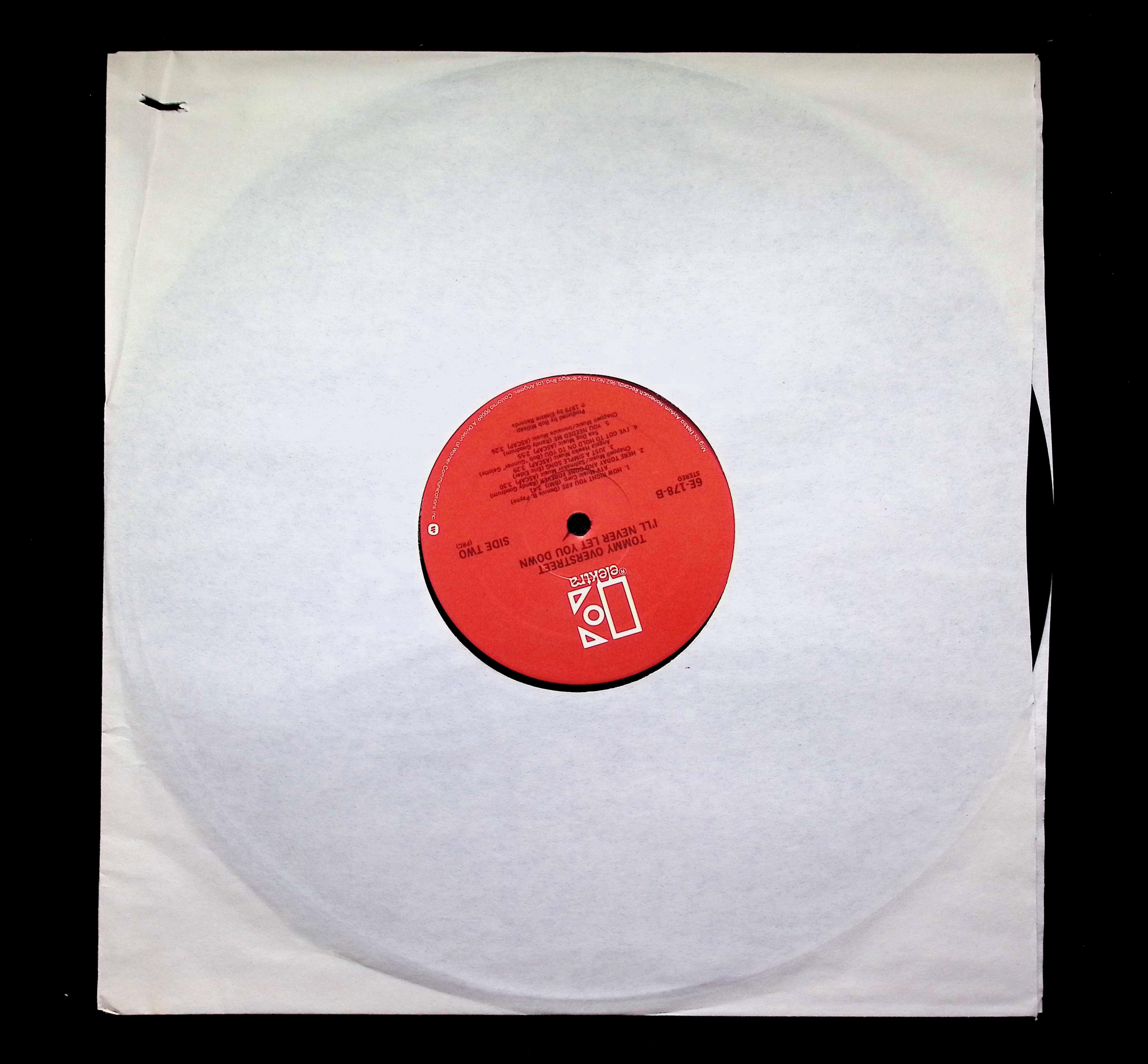 Tommy Overstreet I'll Never Let You Down LP 1979 Elektra Country — image 3