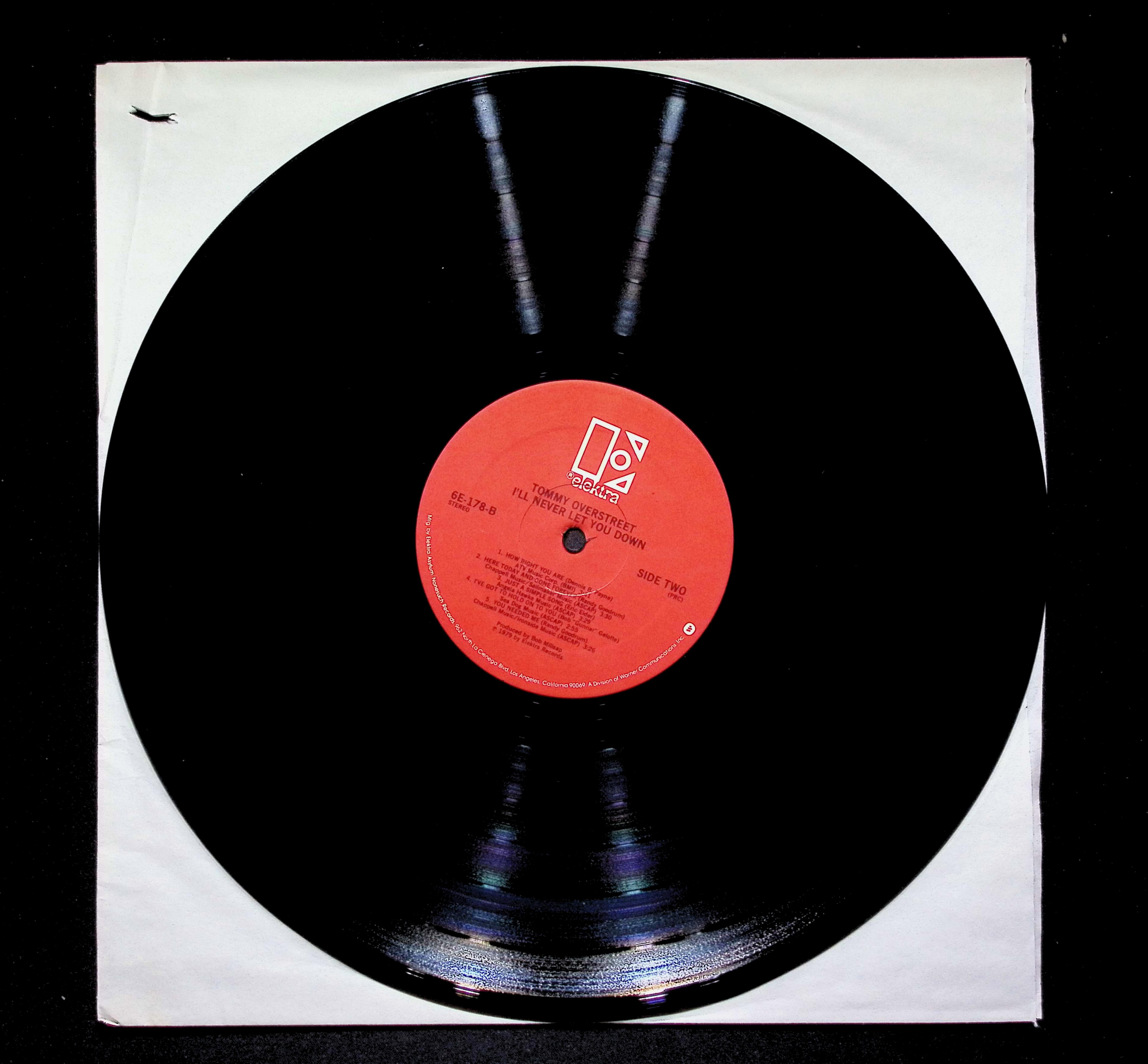 Tommy Overstreet I'll Never Let You Down LP 1979 Elektra Country — image 5