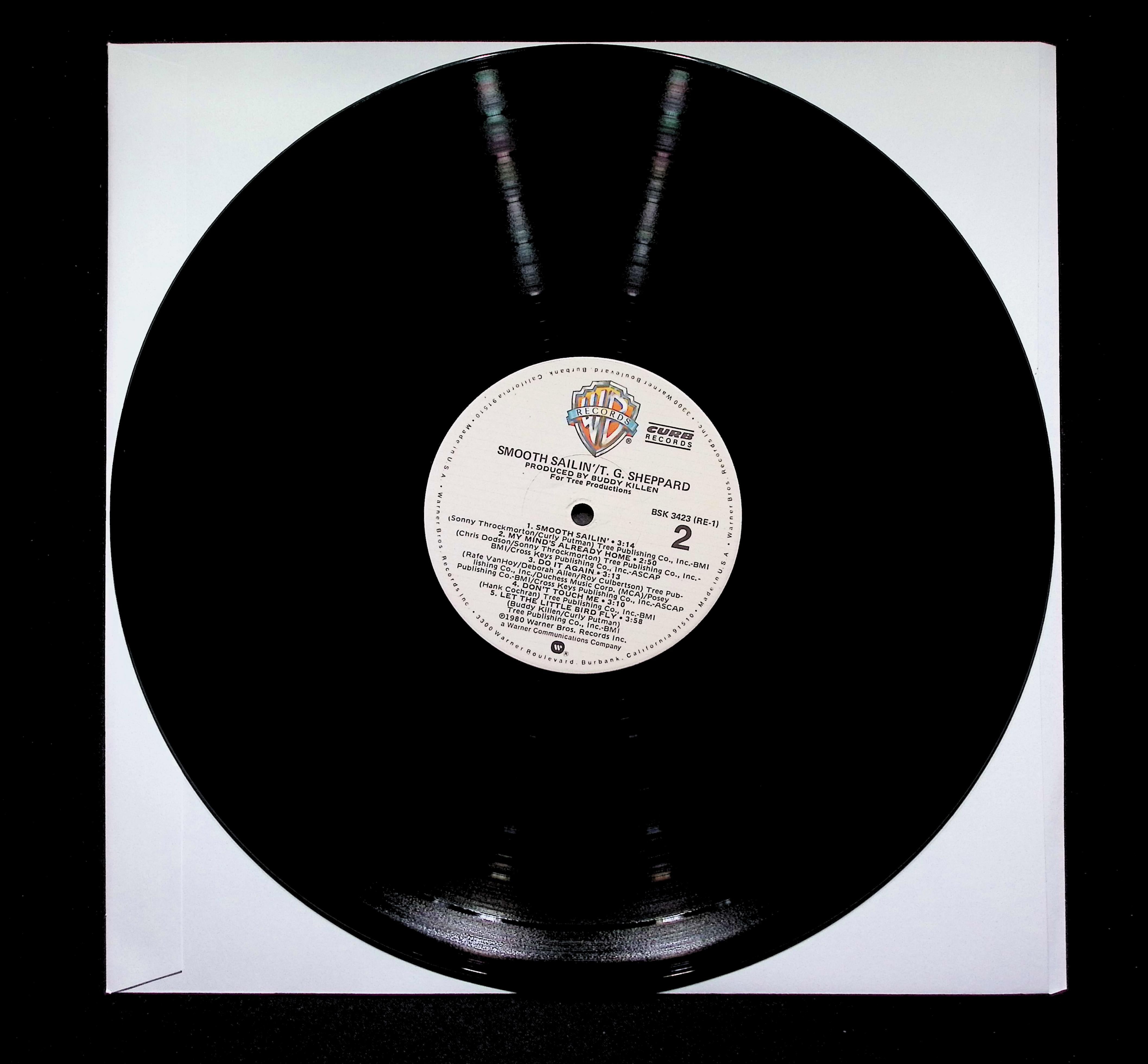 T.G. Sheppard Smooth Sailin' 12" LP 1980 BSK 3423 Rock — image 4