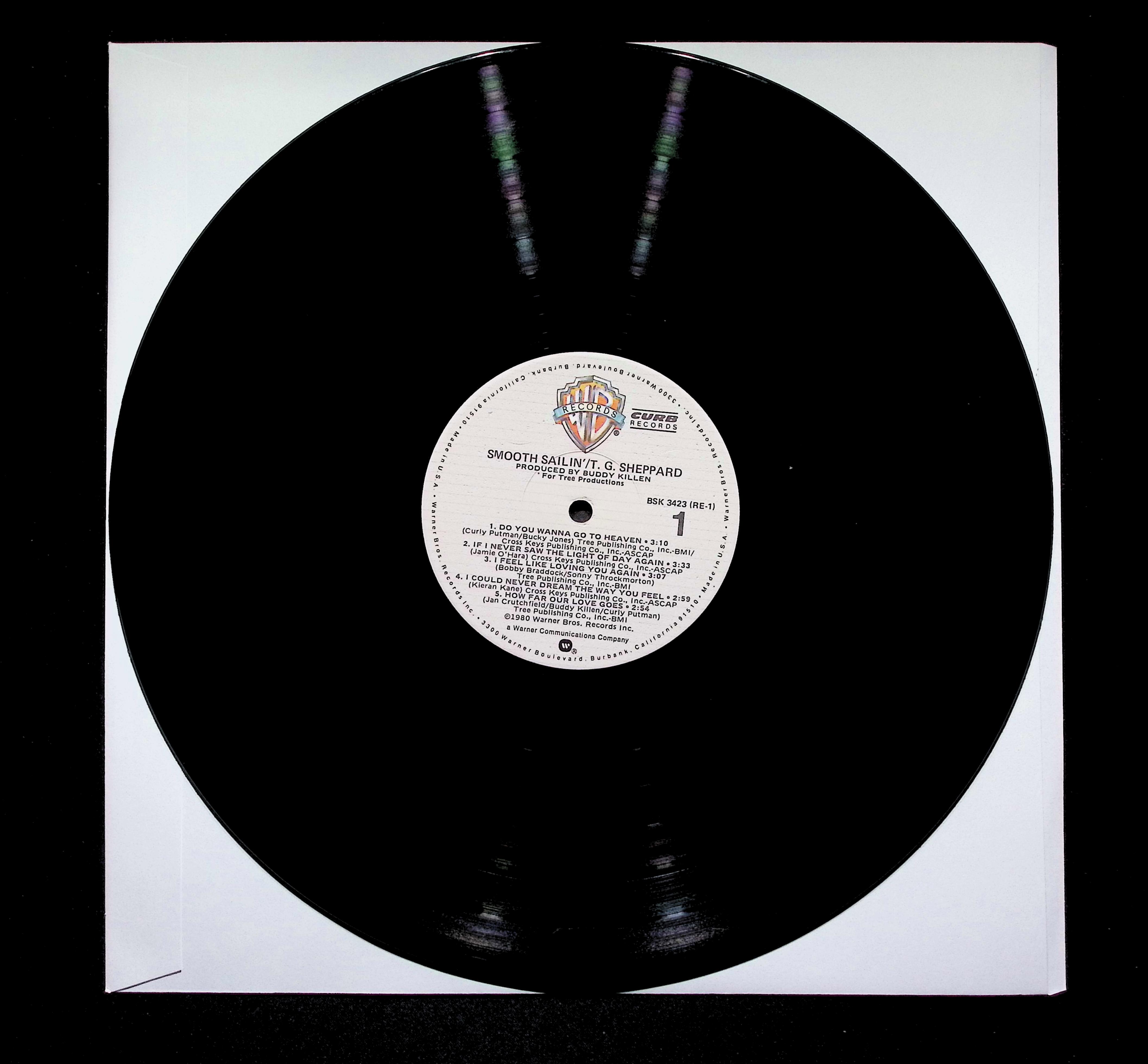 T.G. Sheppard Smooth Sailin' 12" LP 1980 BSK 3423 Rock — image 5