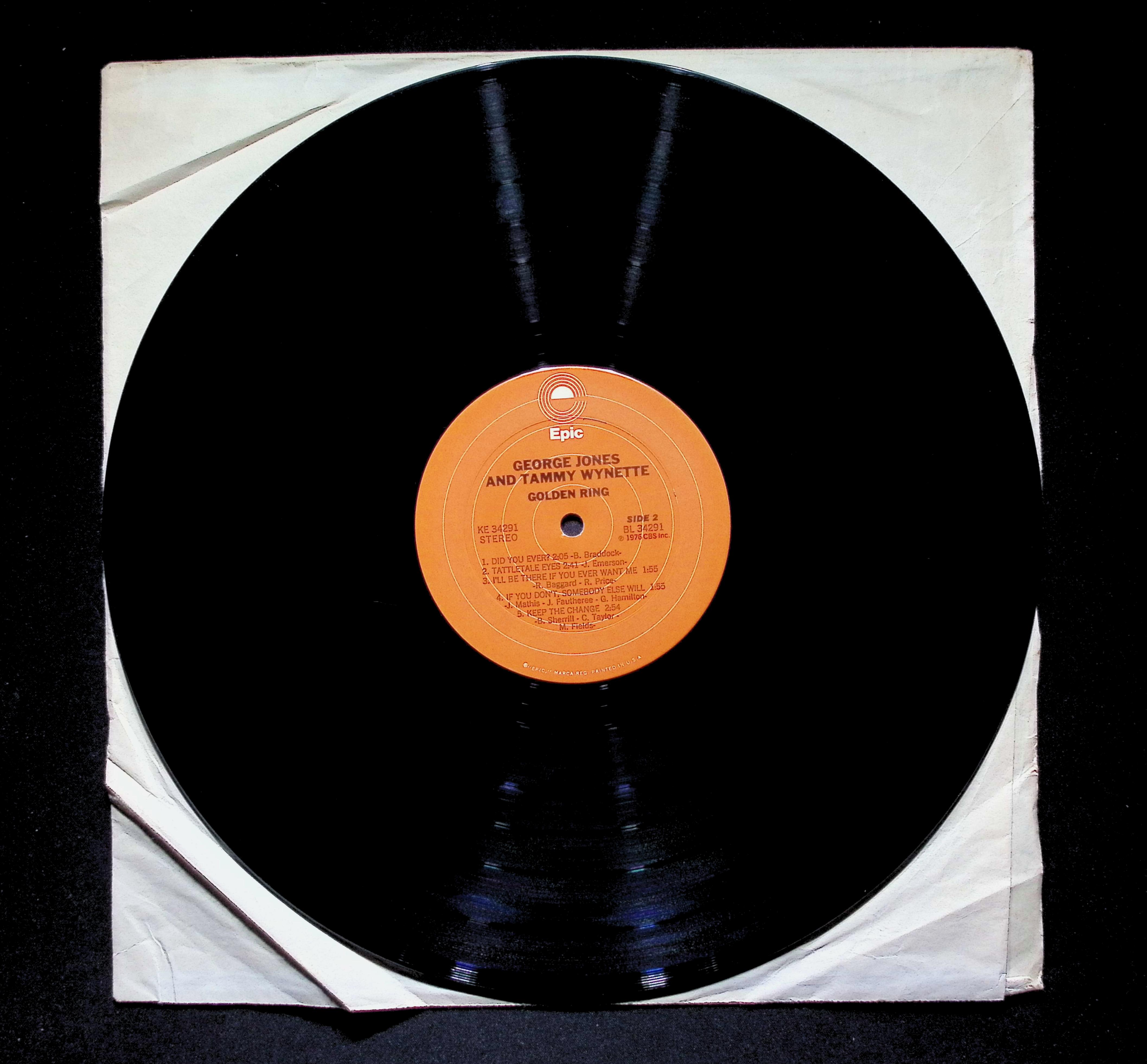 George Jones Golden Ring LP 1976 Epic Country — image 5