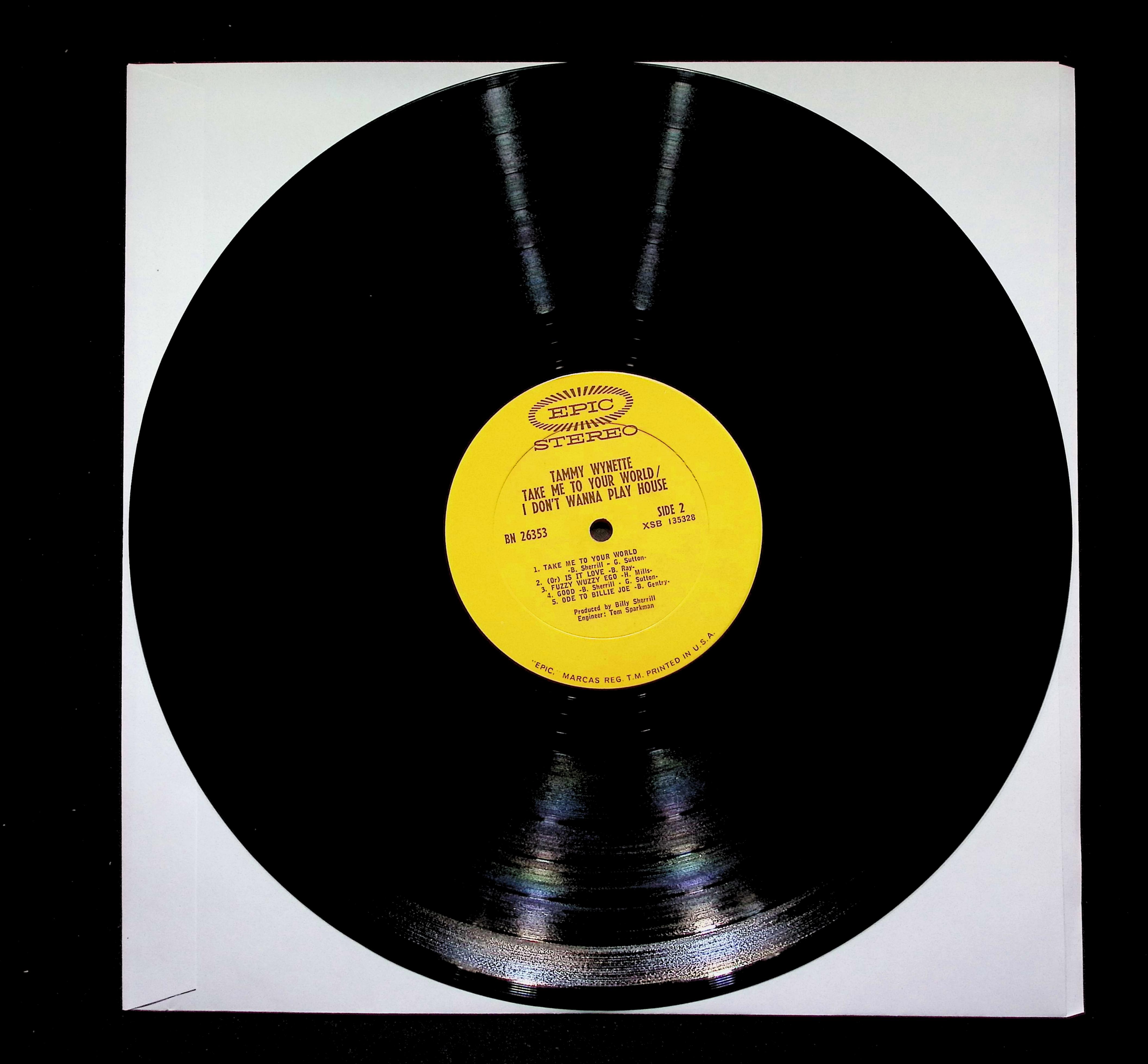 Tammy Wynette Take Me To Your World LP 1968 Epic Country — image 4