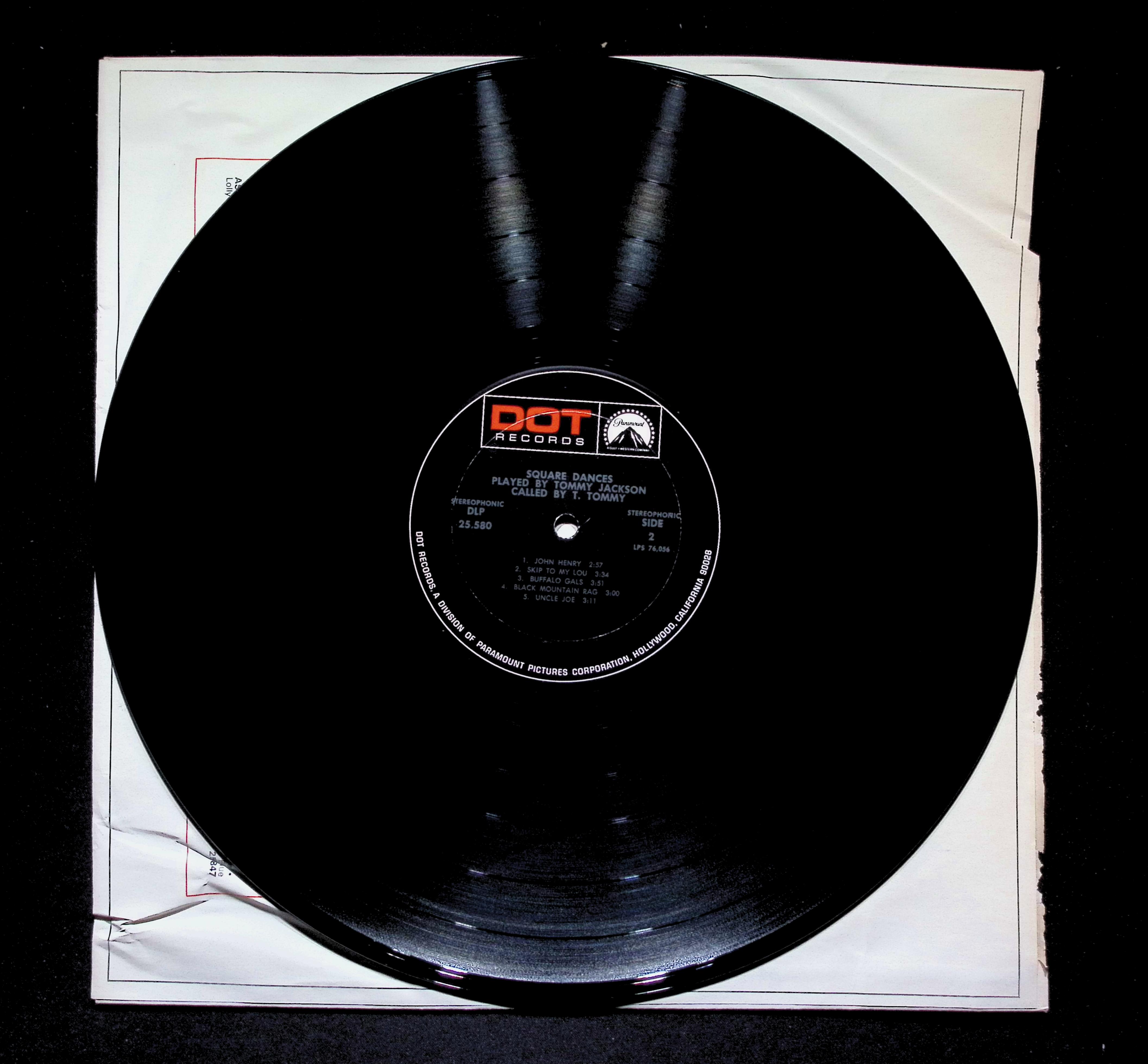 Tommy Jackson Square Dances LP 1963 Dot Records Country — image 5