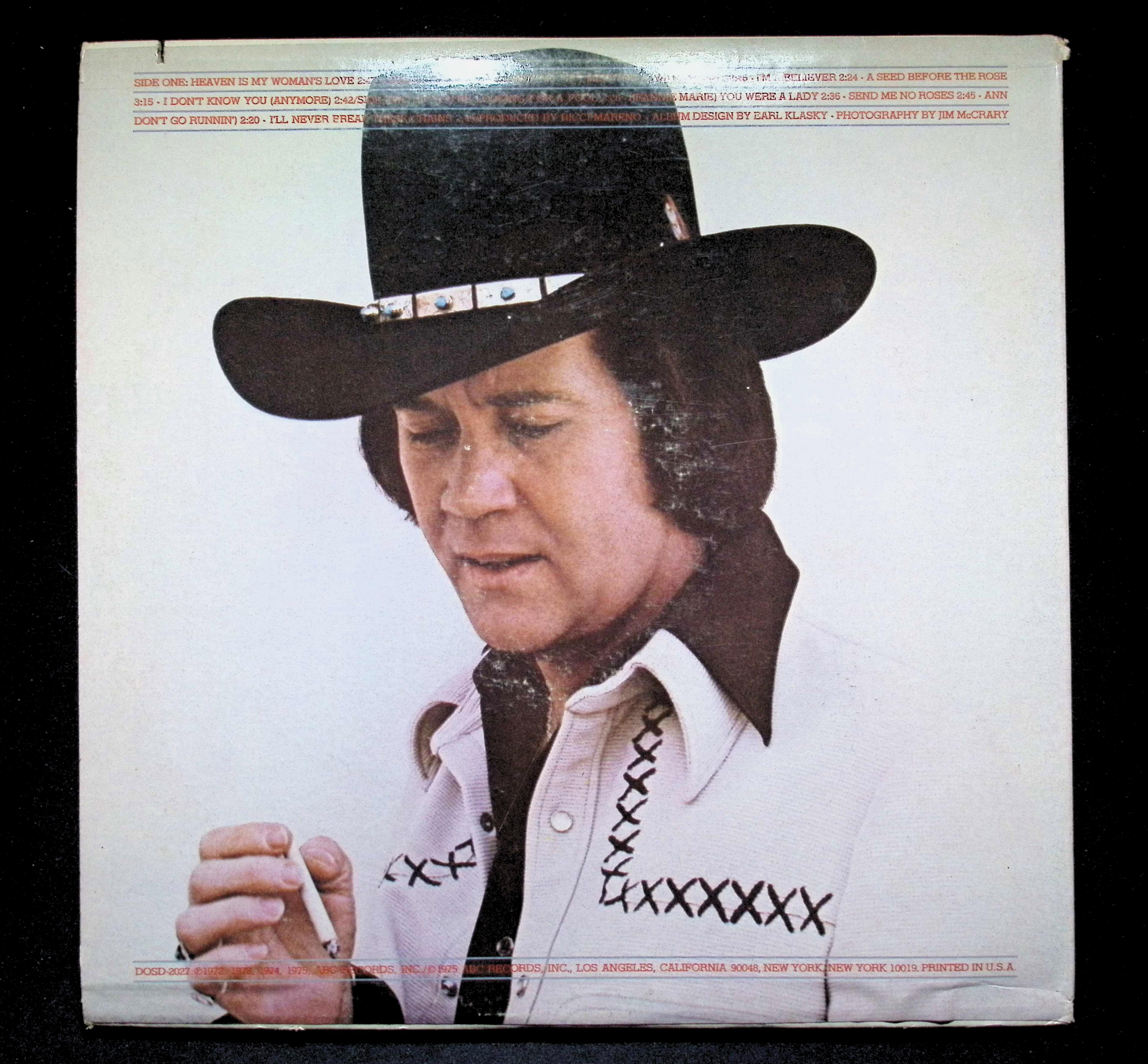 Tommy Overstreet Greatest Hits LP 1975 ABC DOT Country — image 2