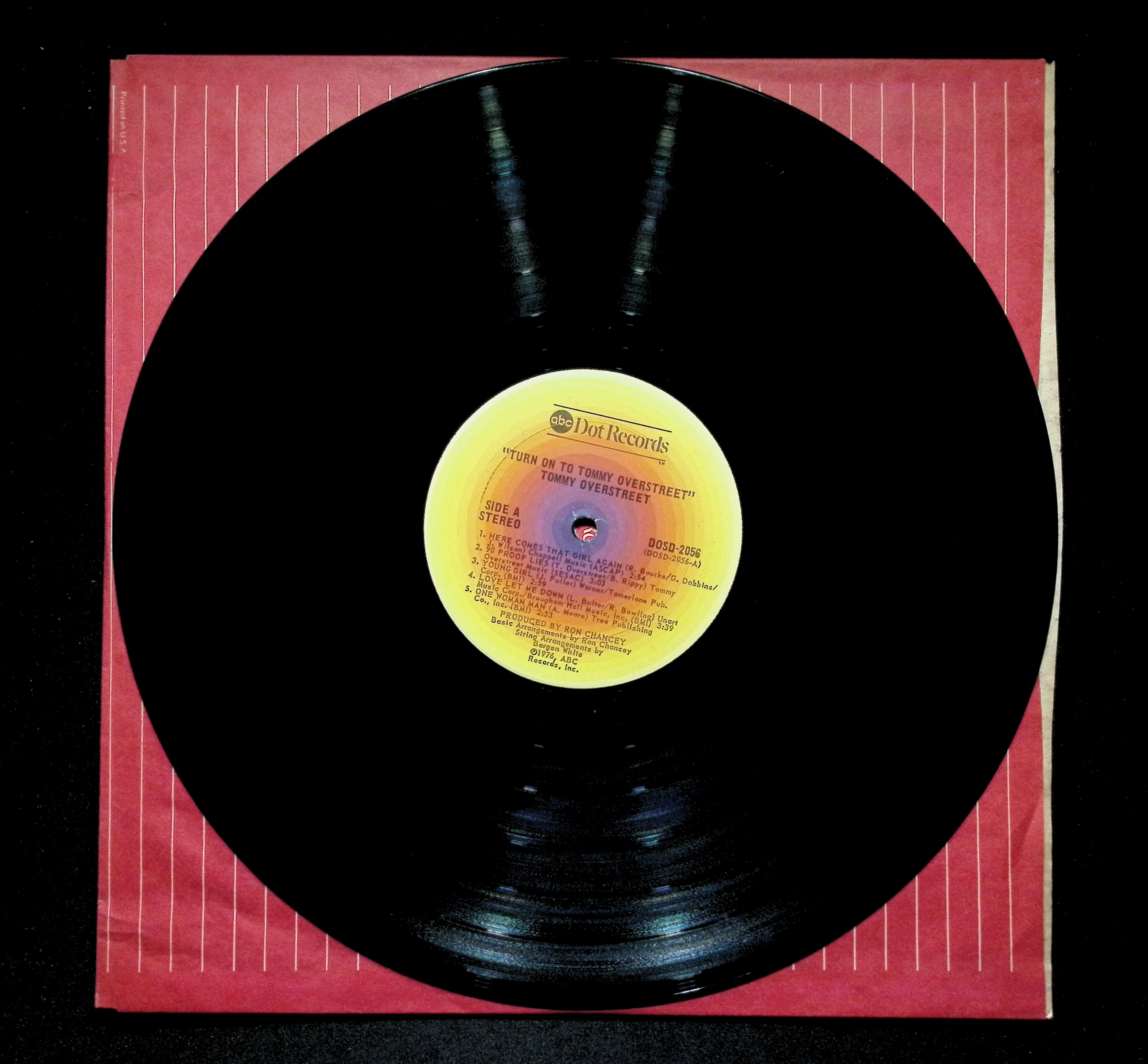 Tommy Overstreet Turn On LP 1977 Dot Records Country — image 5