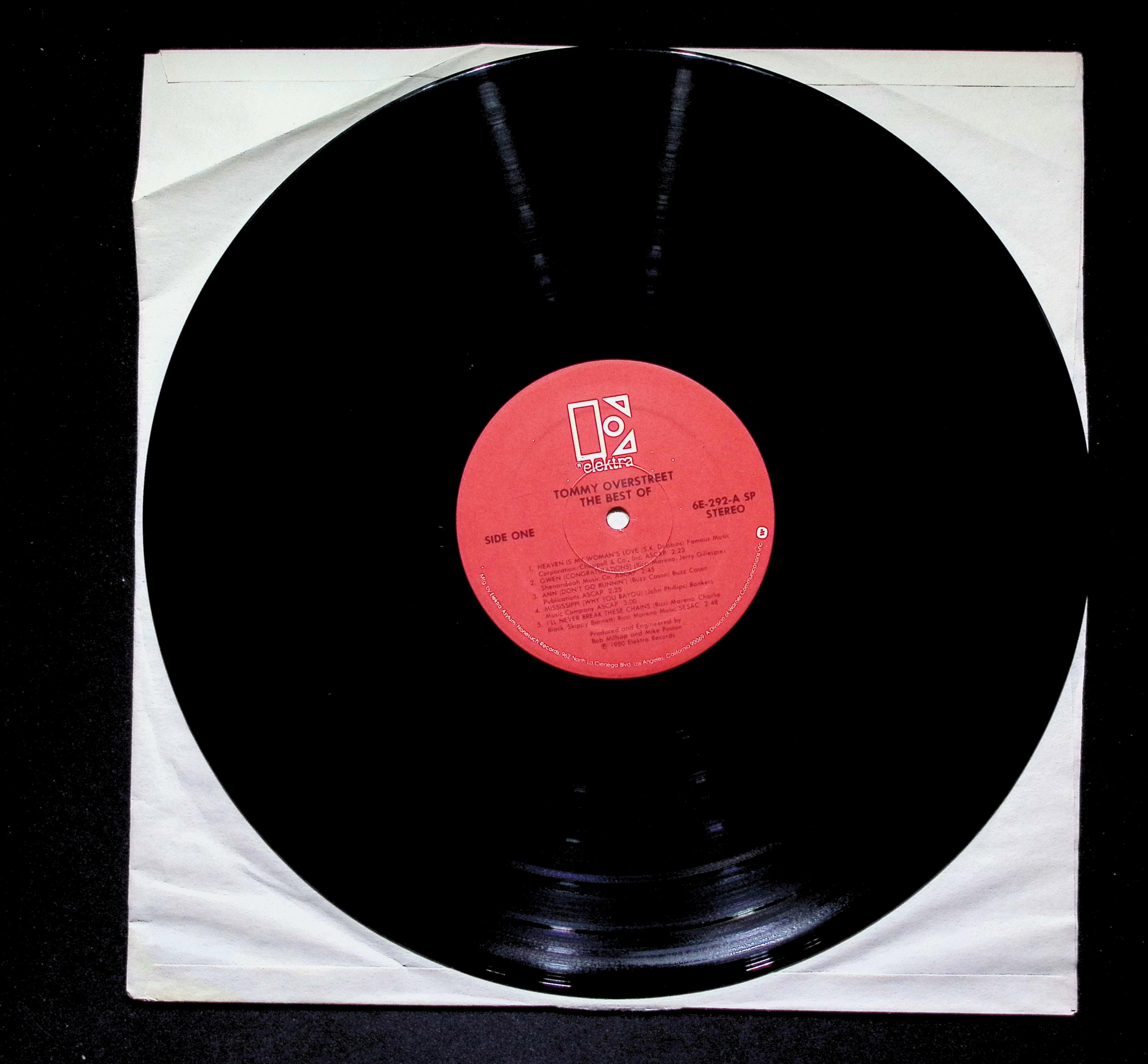 Tommy Overstreet Best Of LP 1980 Elektra Country Compilation — image 4