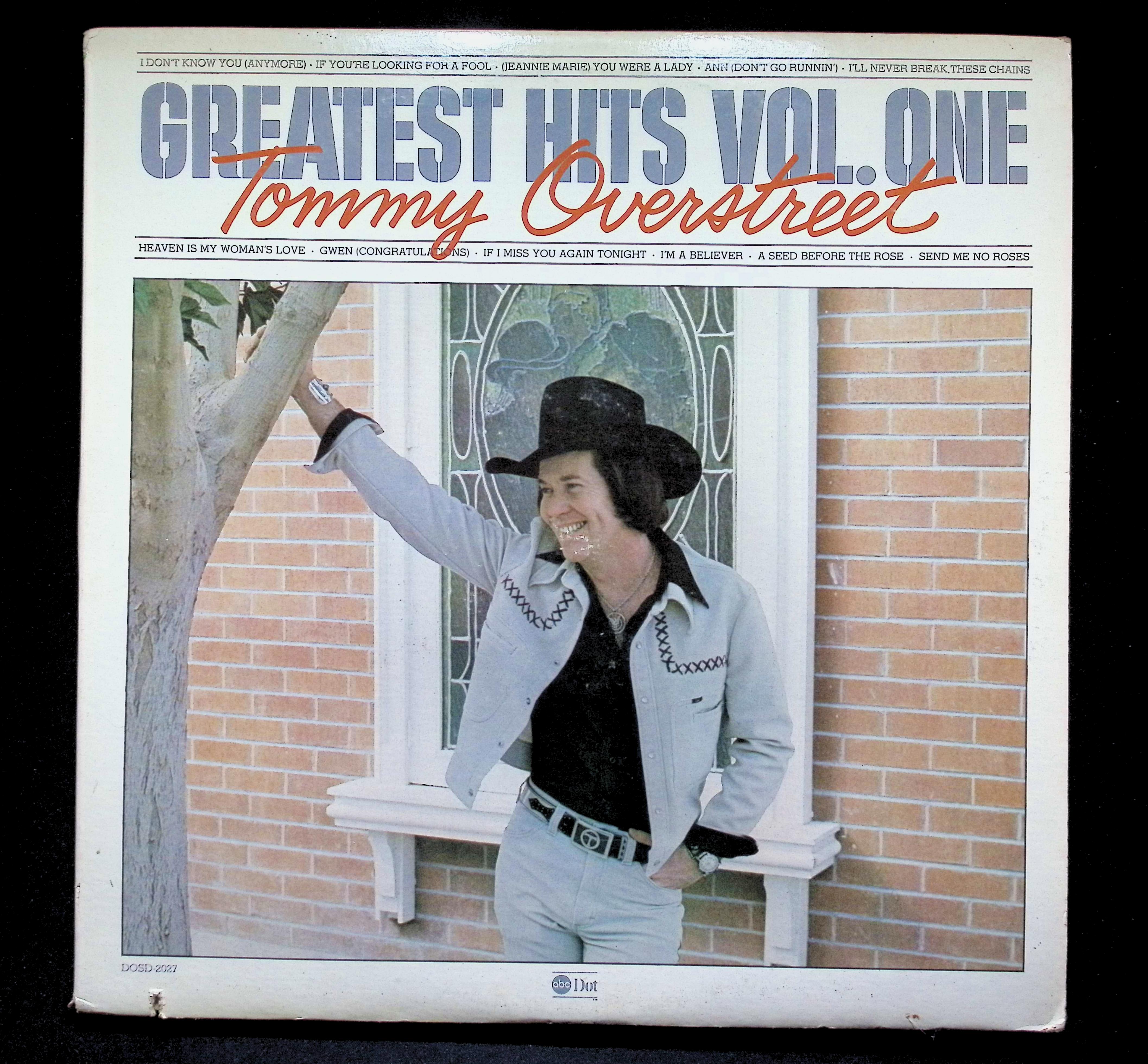 Tommy Overstreet Greatest Hits LP 1975 ABC DOT Country