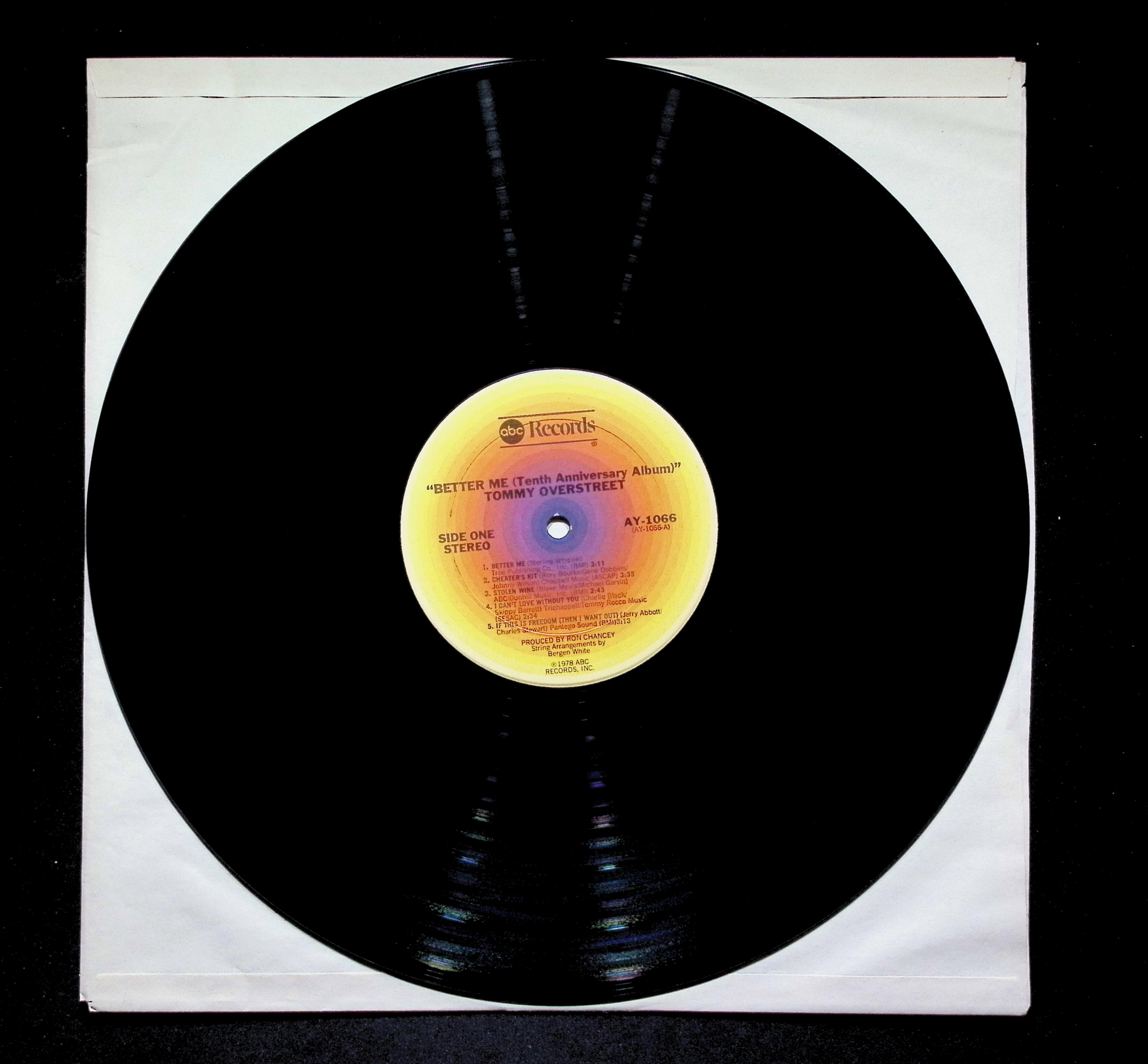 Tommy Overstreet Better Me LP 1978 ABC Records Country — image 4