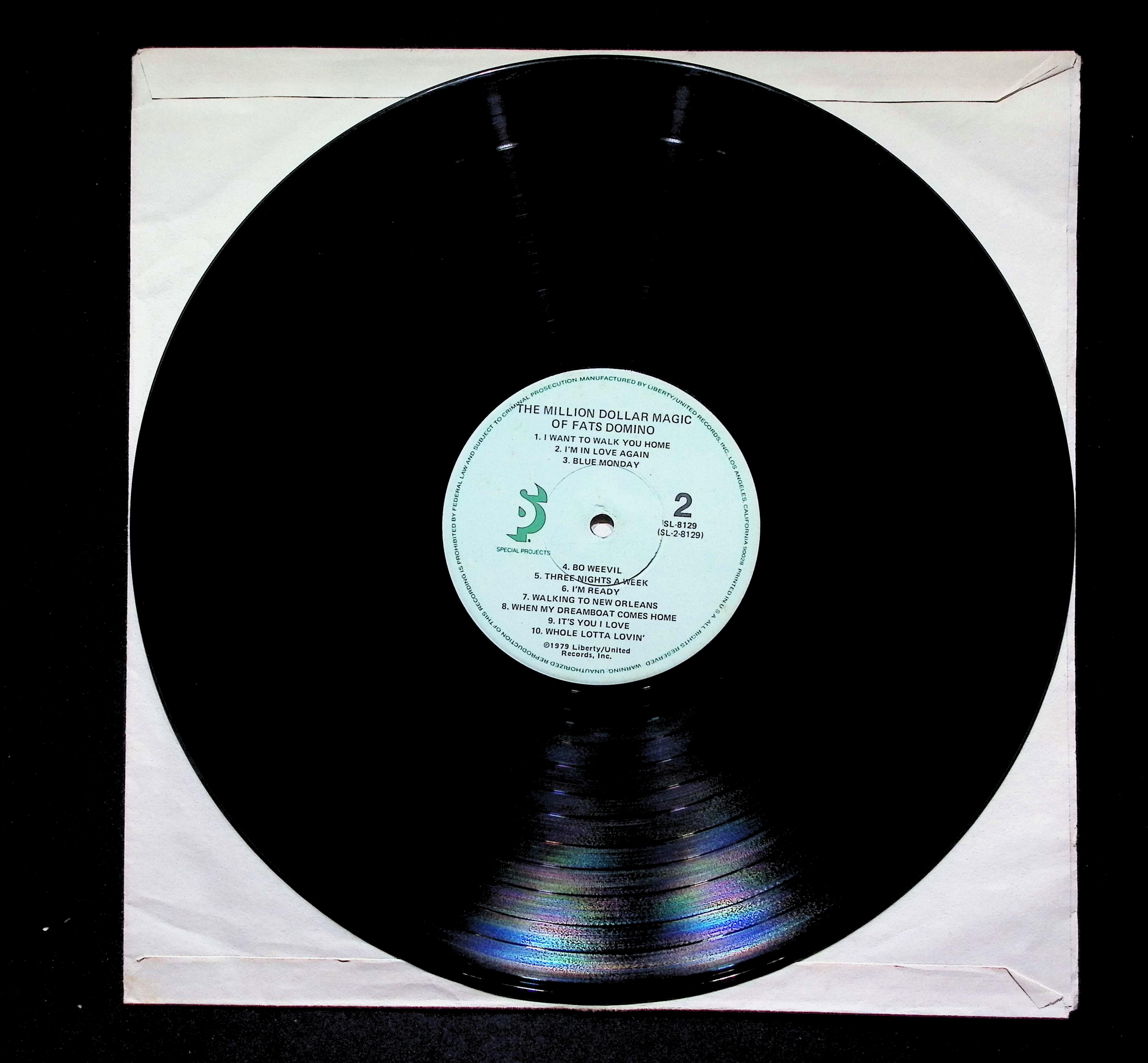 Fats Domino Million Dollar Magic LP 1979 Candlelite Blues — image 5