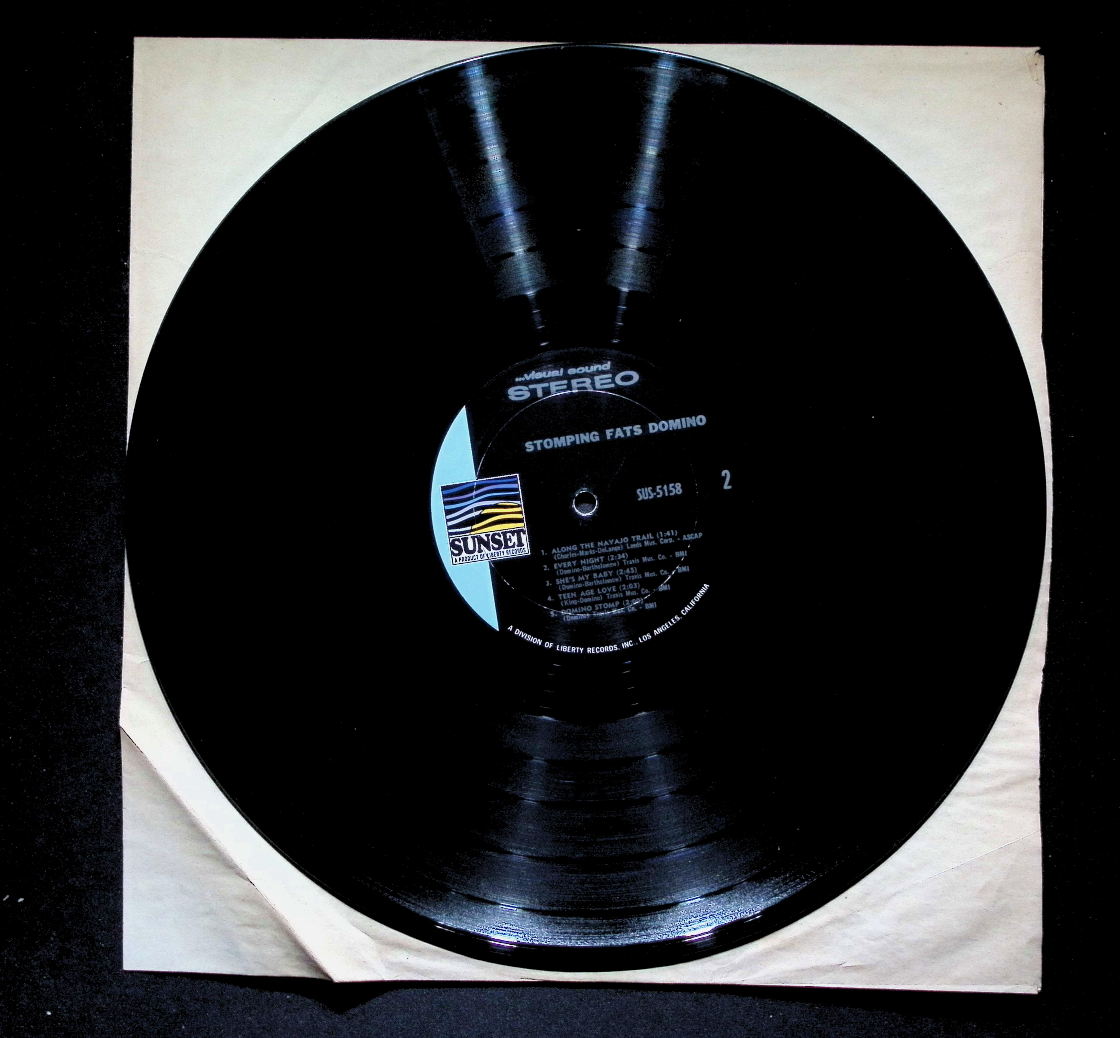 Fats Domino Stompin' LP 1967 Sunset Records Rock Blues Rock — image 4