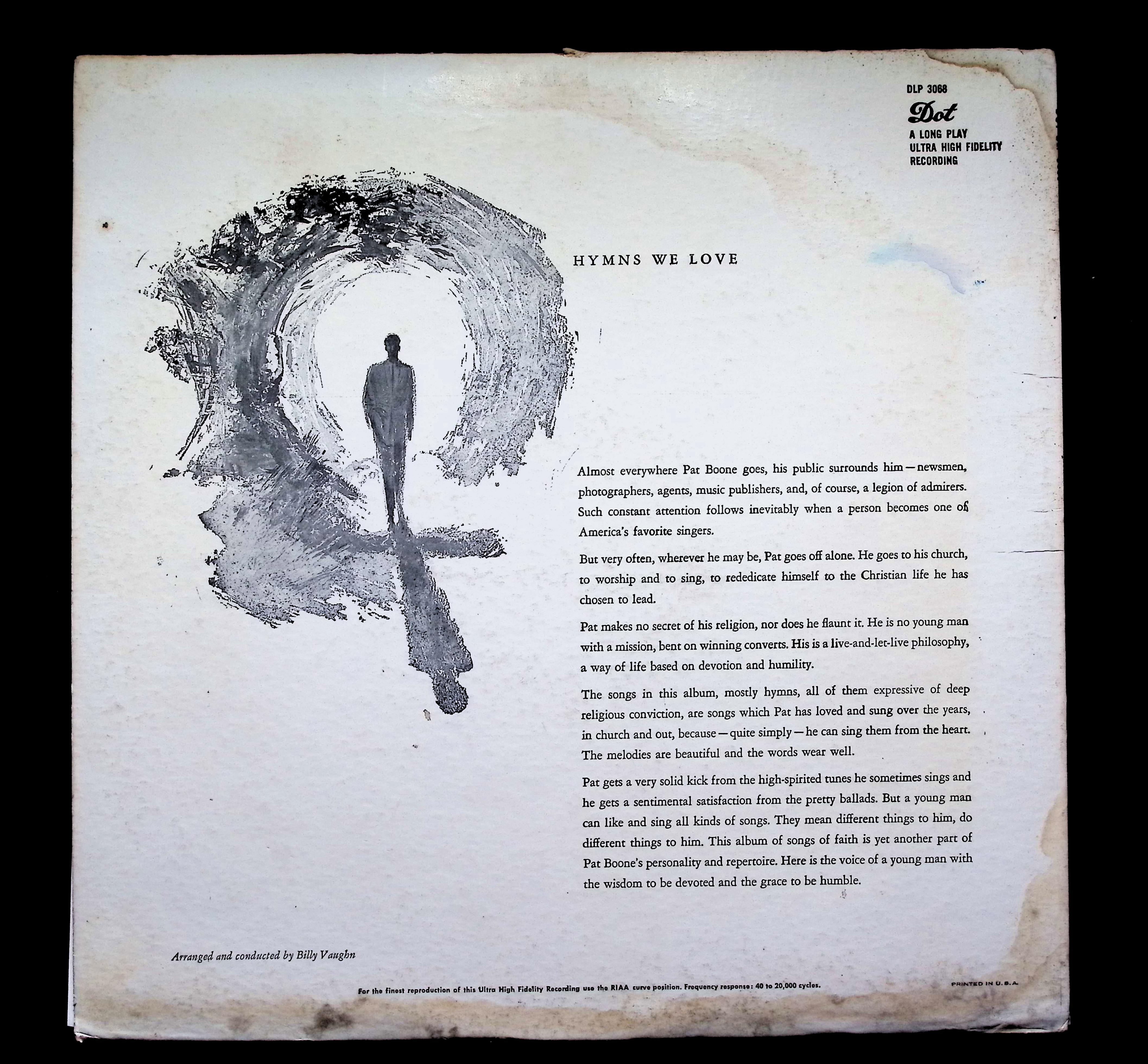 Pat Boone Hymns We Love LP 1957 Dot Records Pop Gospel — image 2