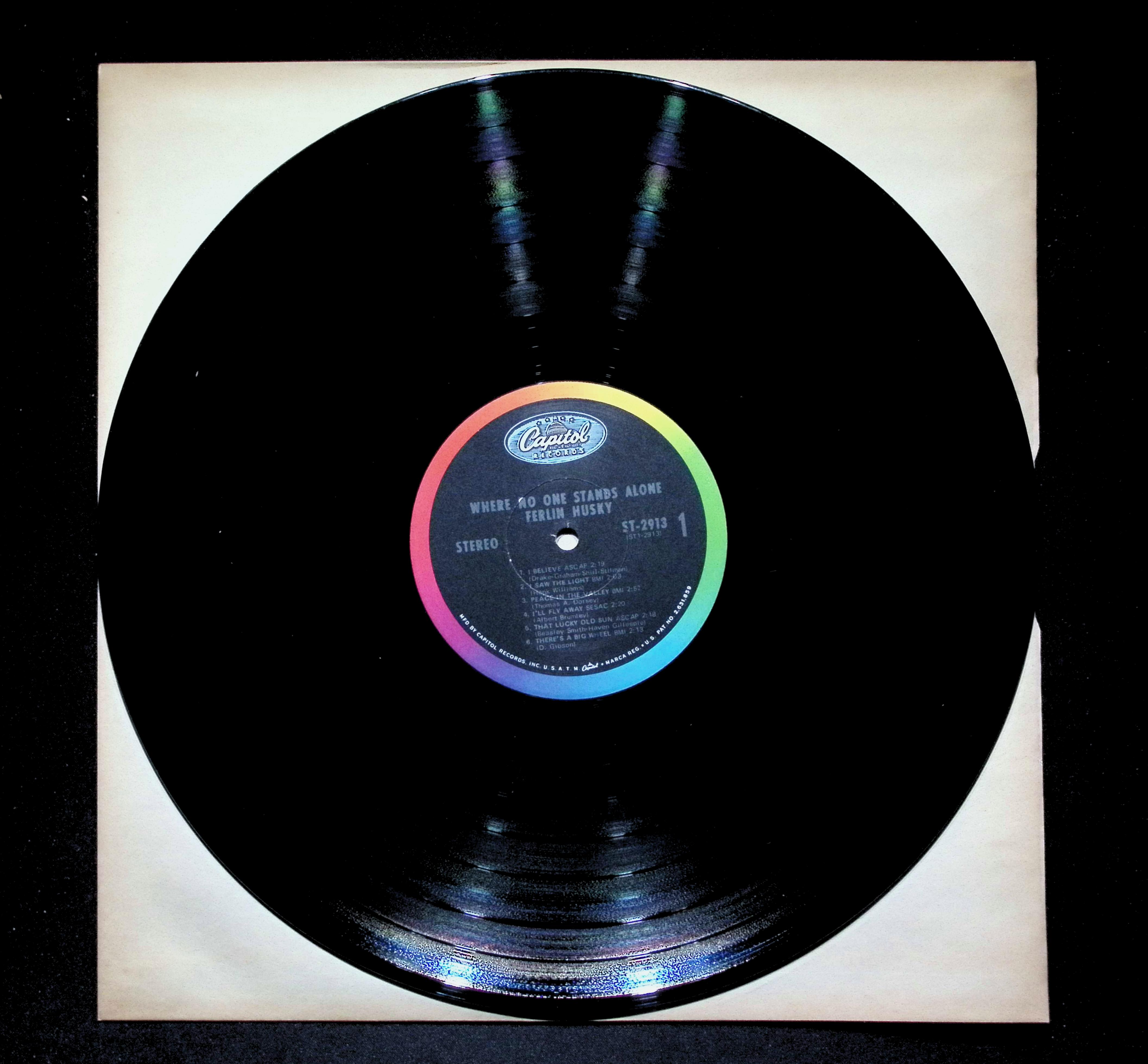 Ferlin Husky Where No One Stands Alone LP 1968 Capitol Gospel — image 5