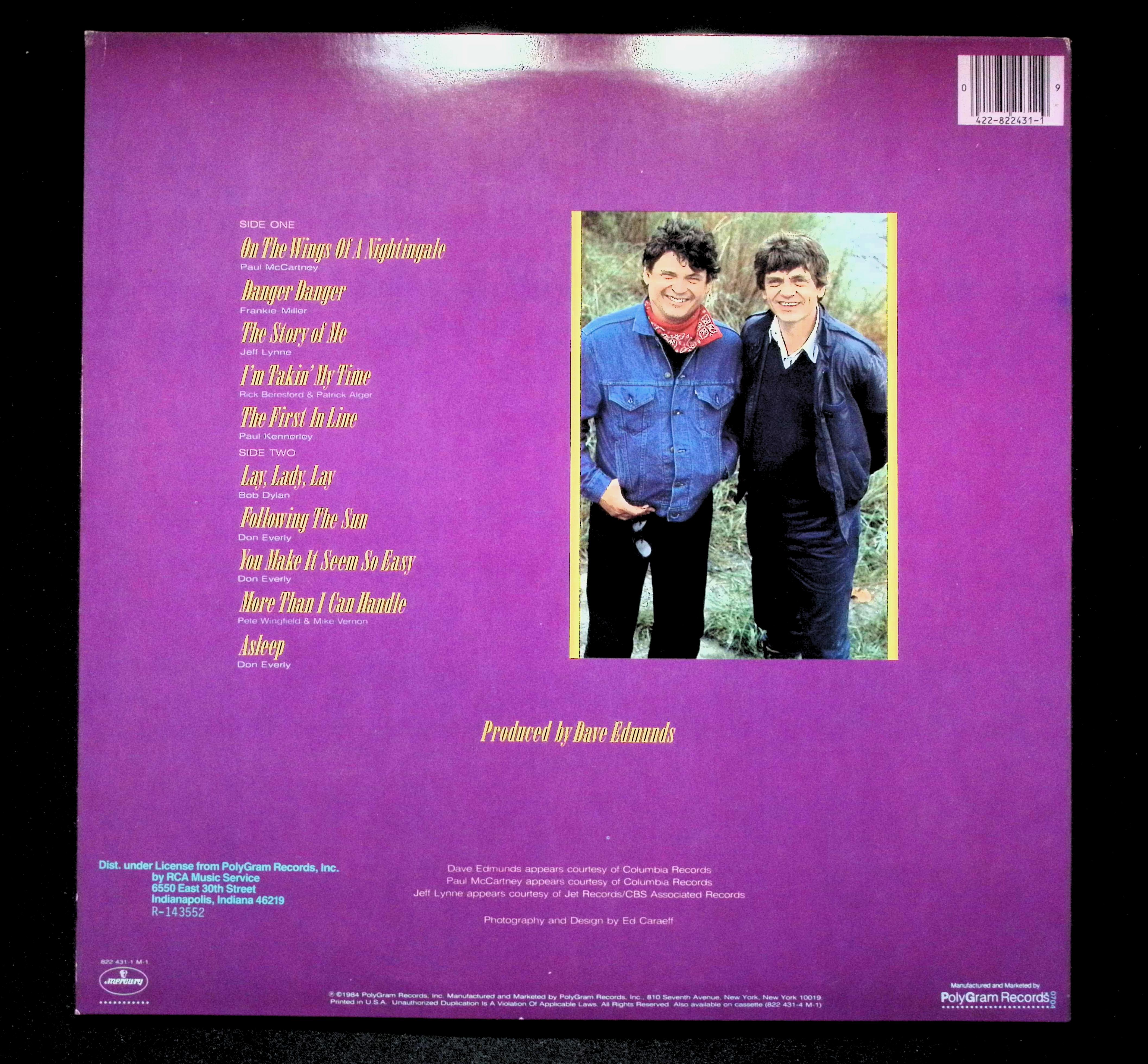 The Everly Brothers EB 84 LP 1984 Mercury Rock Pop — image 2