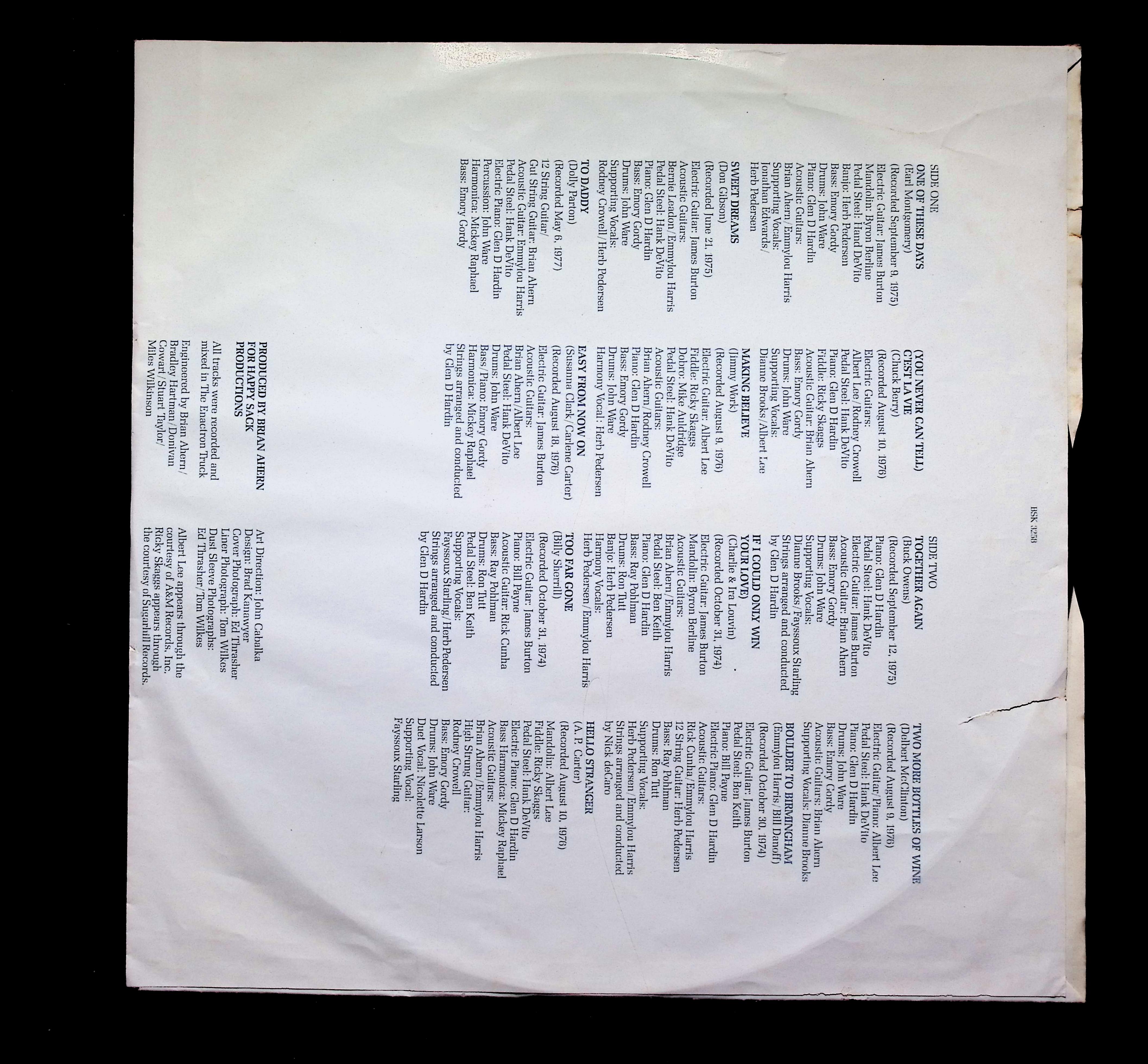 Emmylou Harris Profile LP 1978 Warner Bros. Rock — image 3