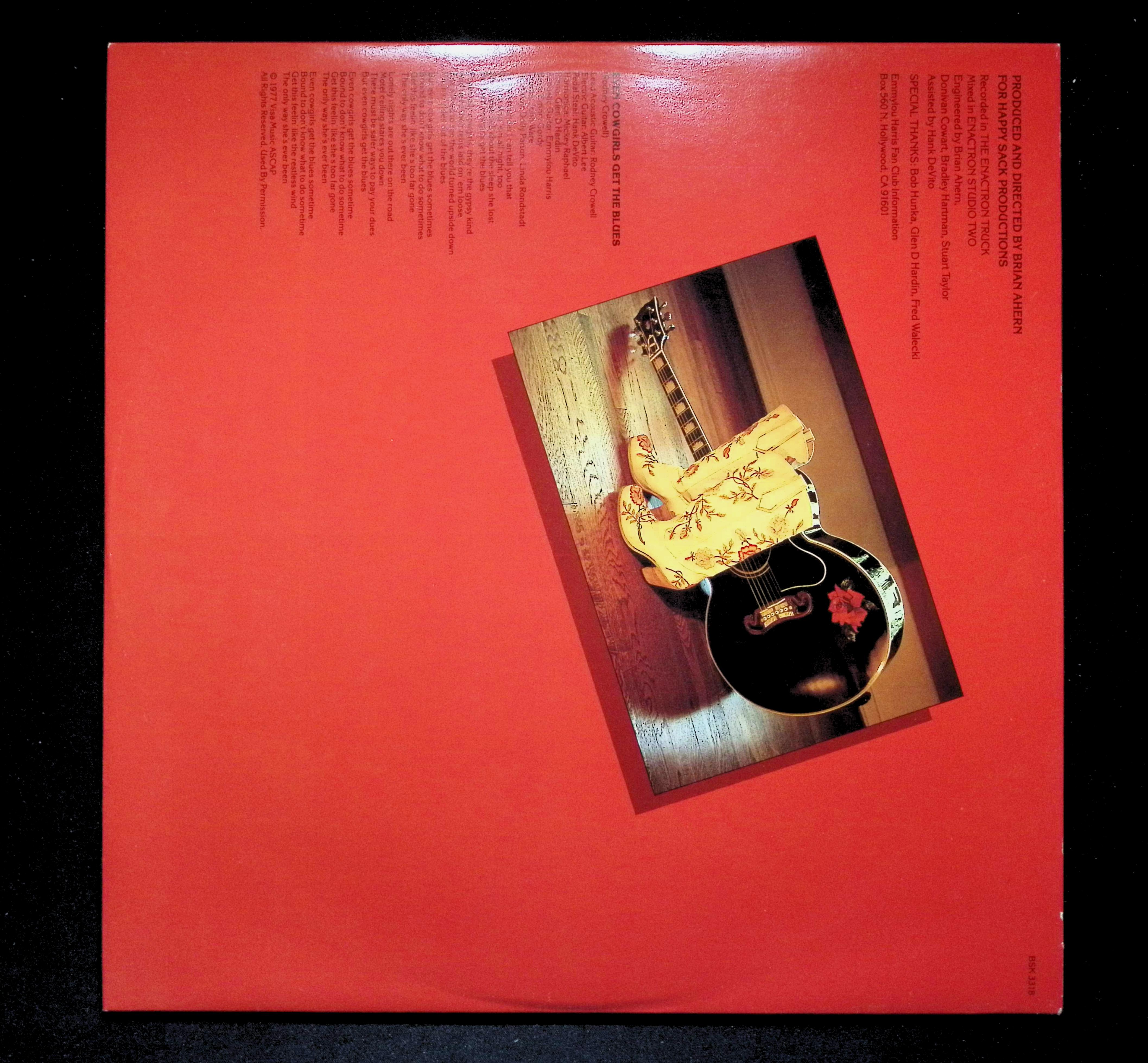 Emmylou Harris Blue Kentucky Girl LP 1979 Warner Bros. Rock — image 3