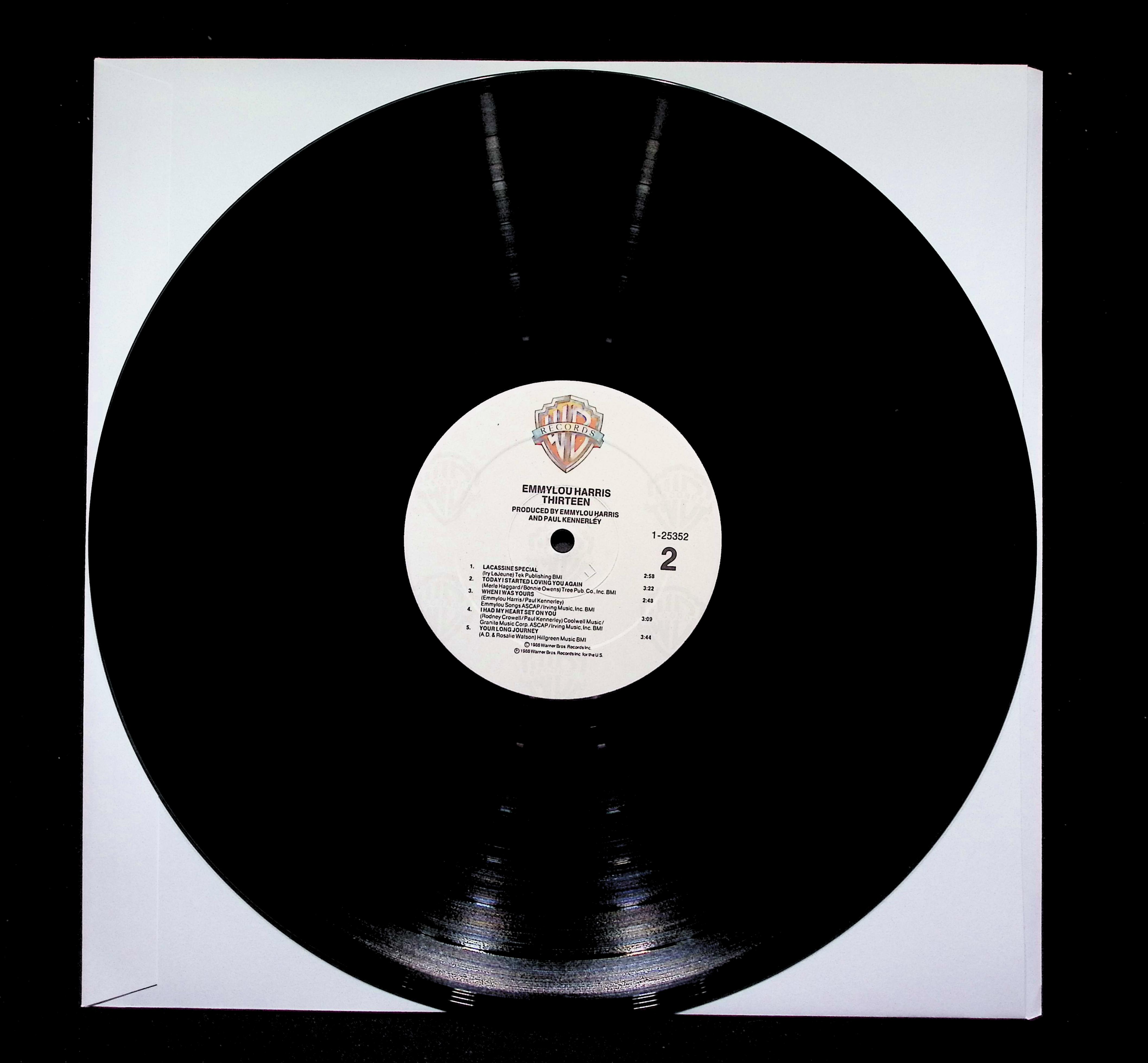 Emmylou Harris Thirteen LP 1986 Warner Bros. Country — image 5