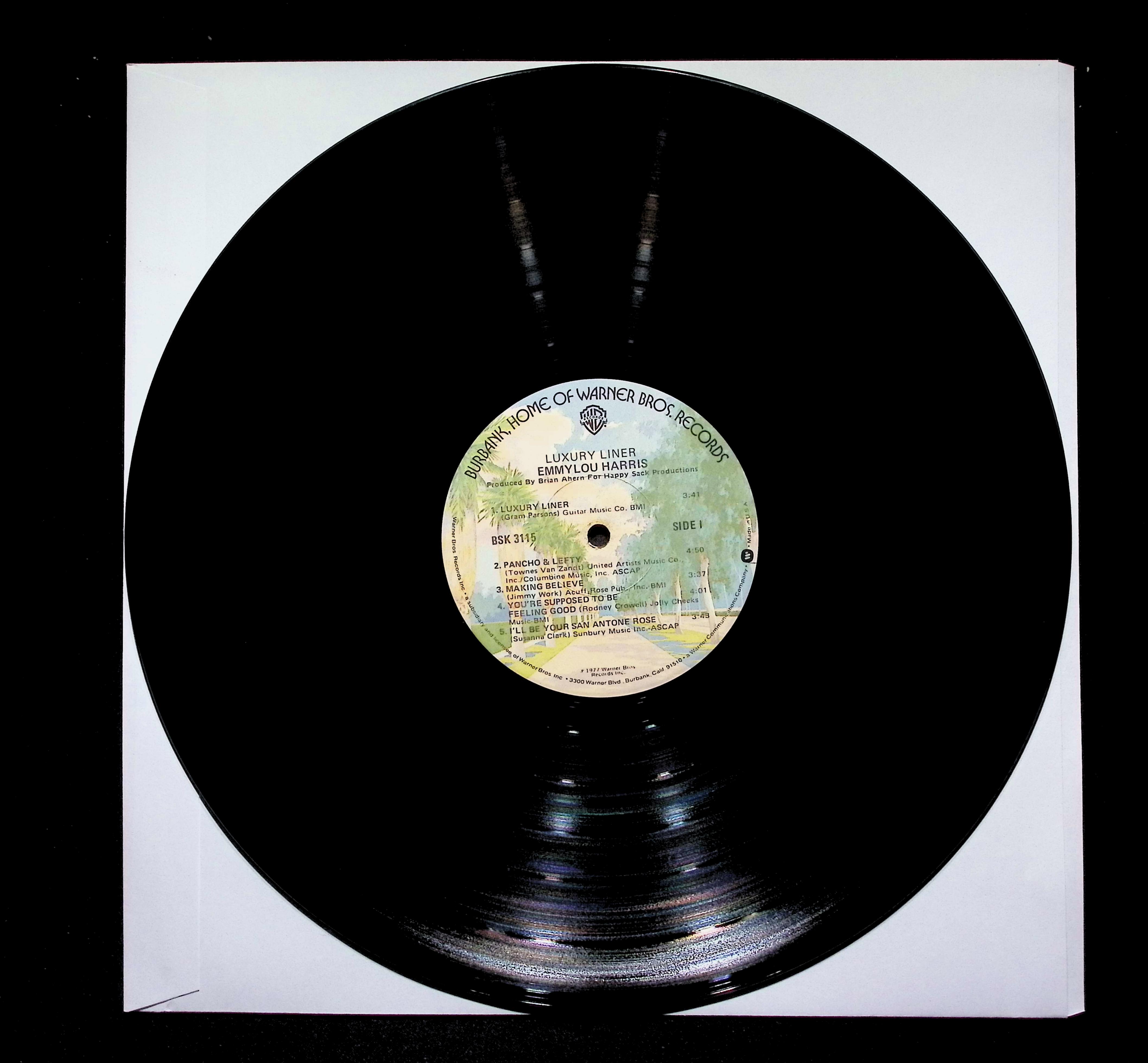 Emmylou Harris Luxury Liner LP 1977 Warner Bros. Country Rock — image 4