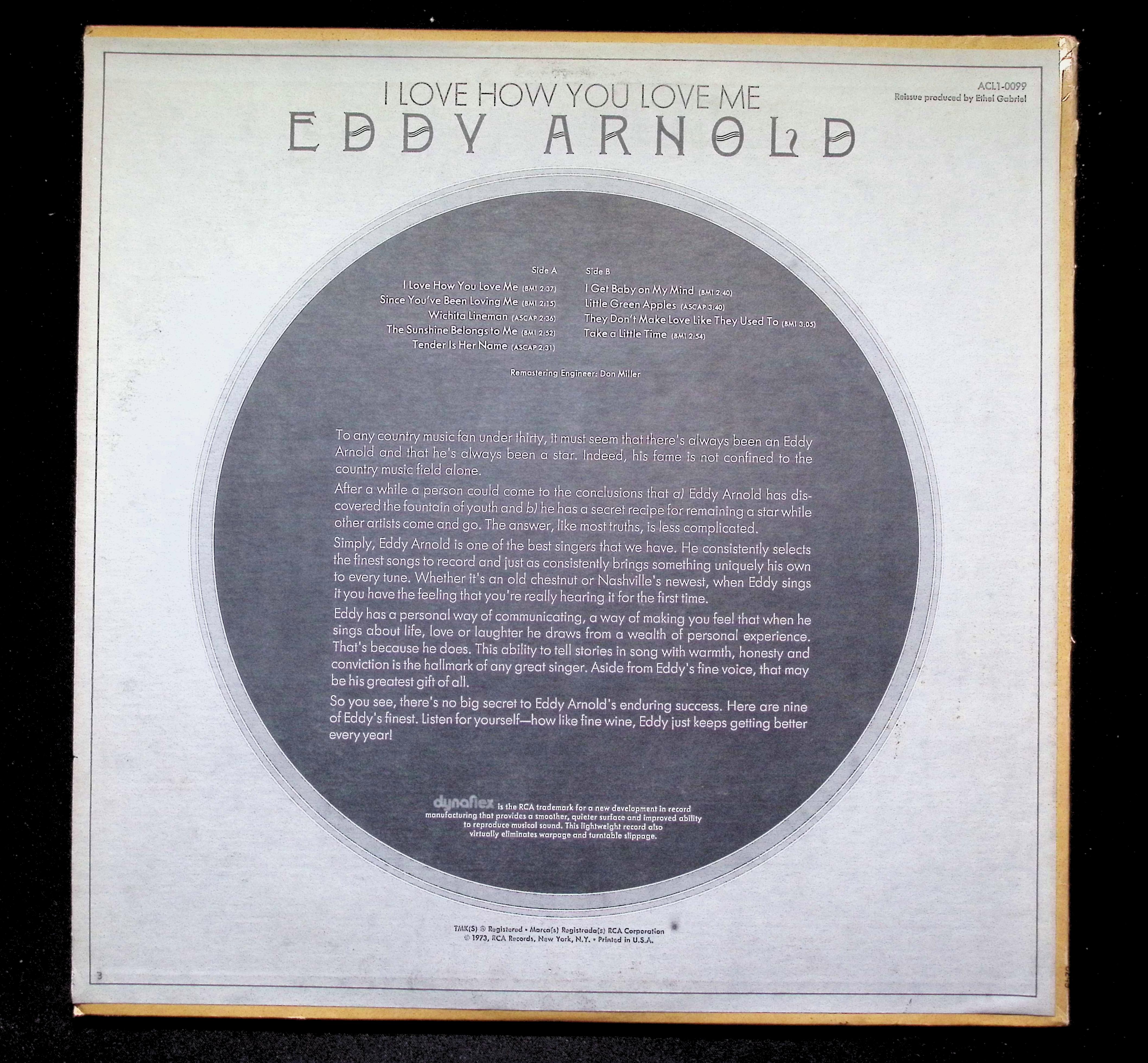 Eddy Arnold I Love How You Love Me LP 1973 Pickwick Country — image 2