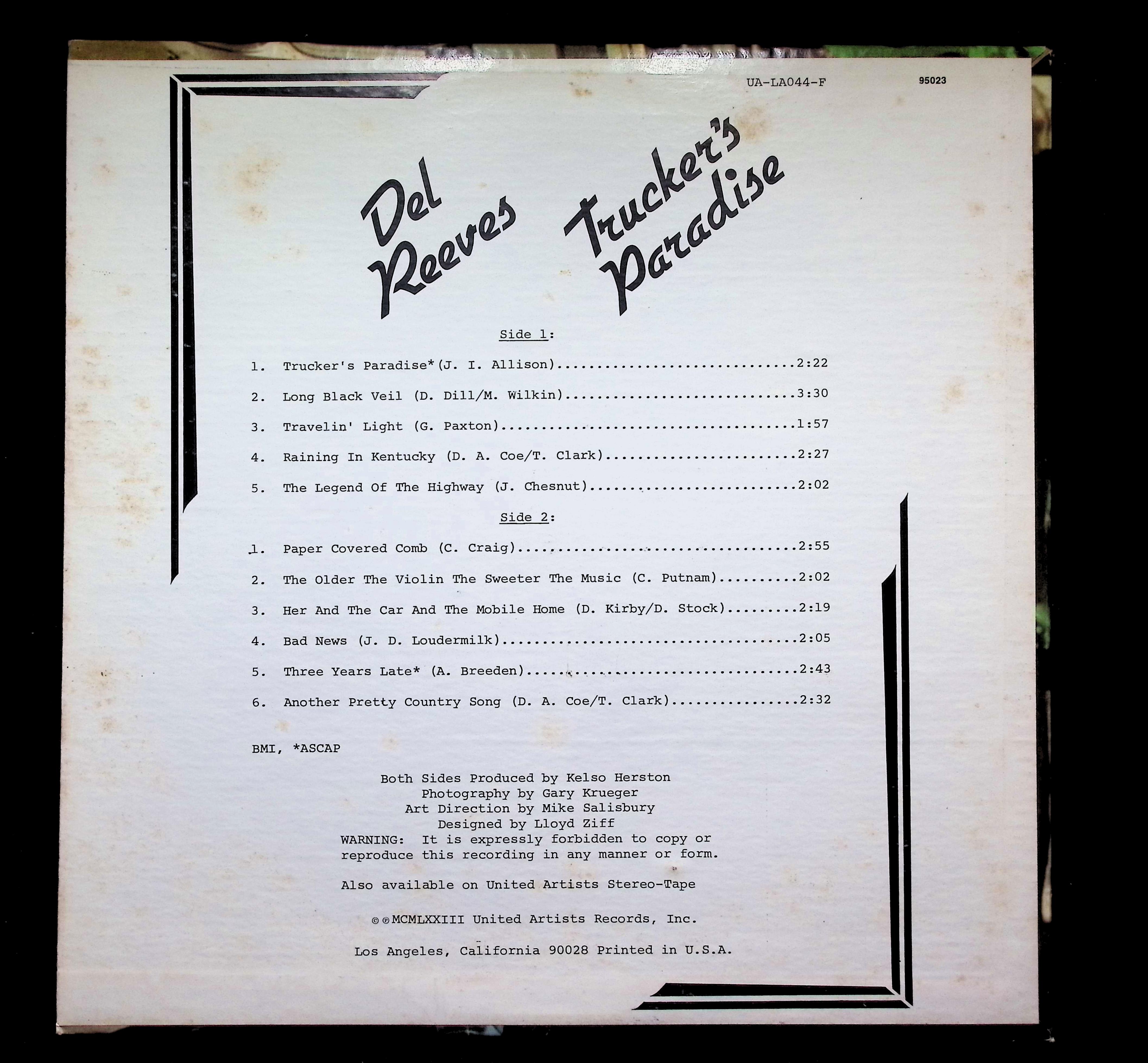 Eddy Arnold Cattle Call LP 1965 RCA Victor Country — image 2