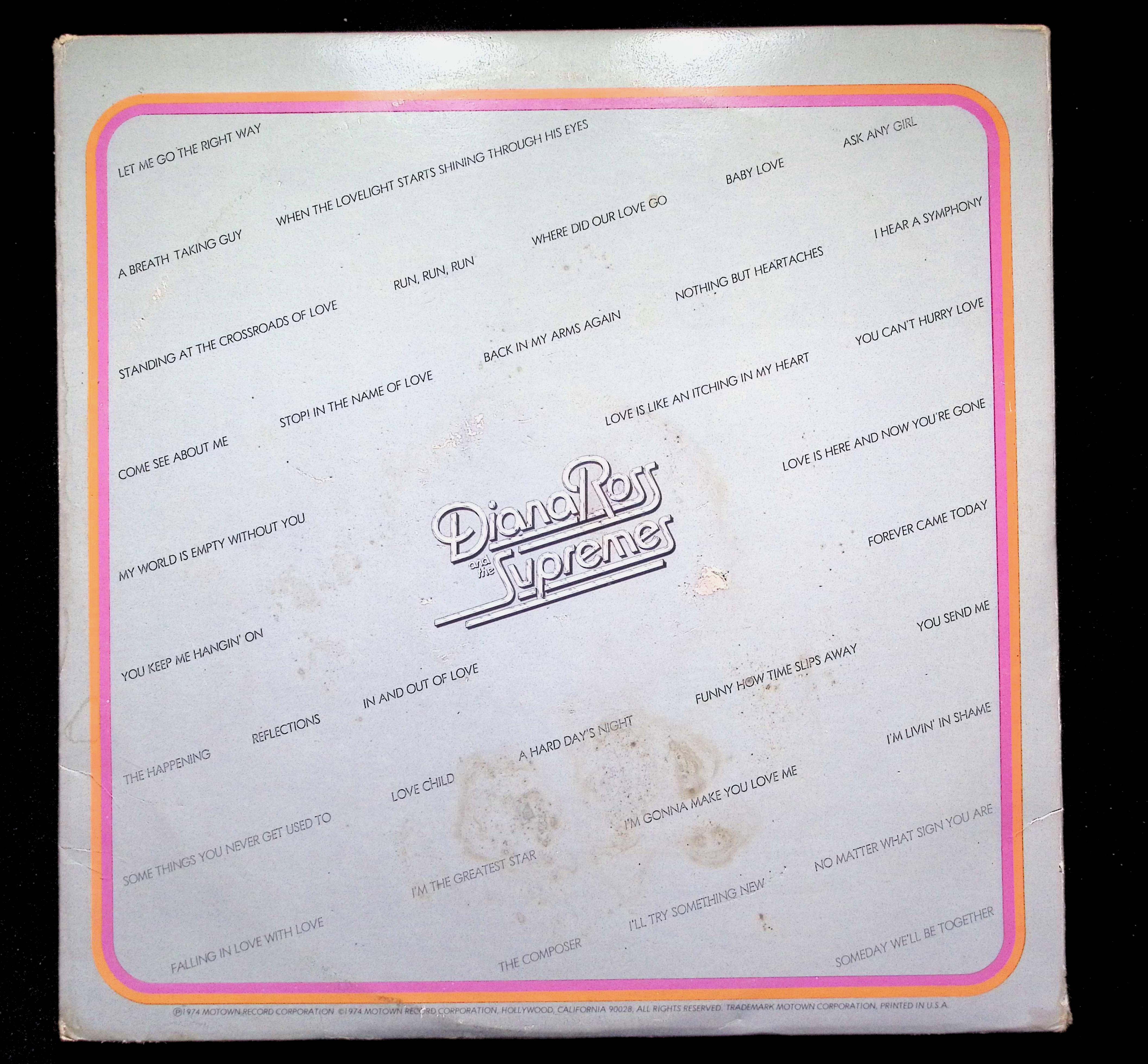 The Supremes Anthology LP 1974 Motown Soul R&B Promo — image 2