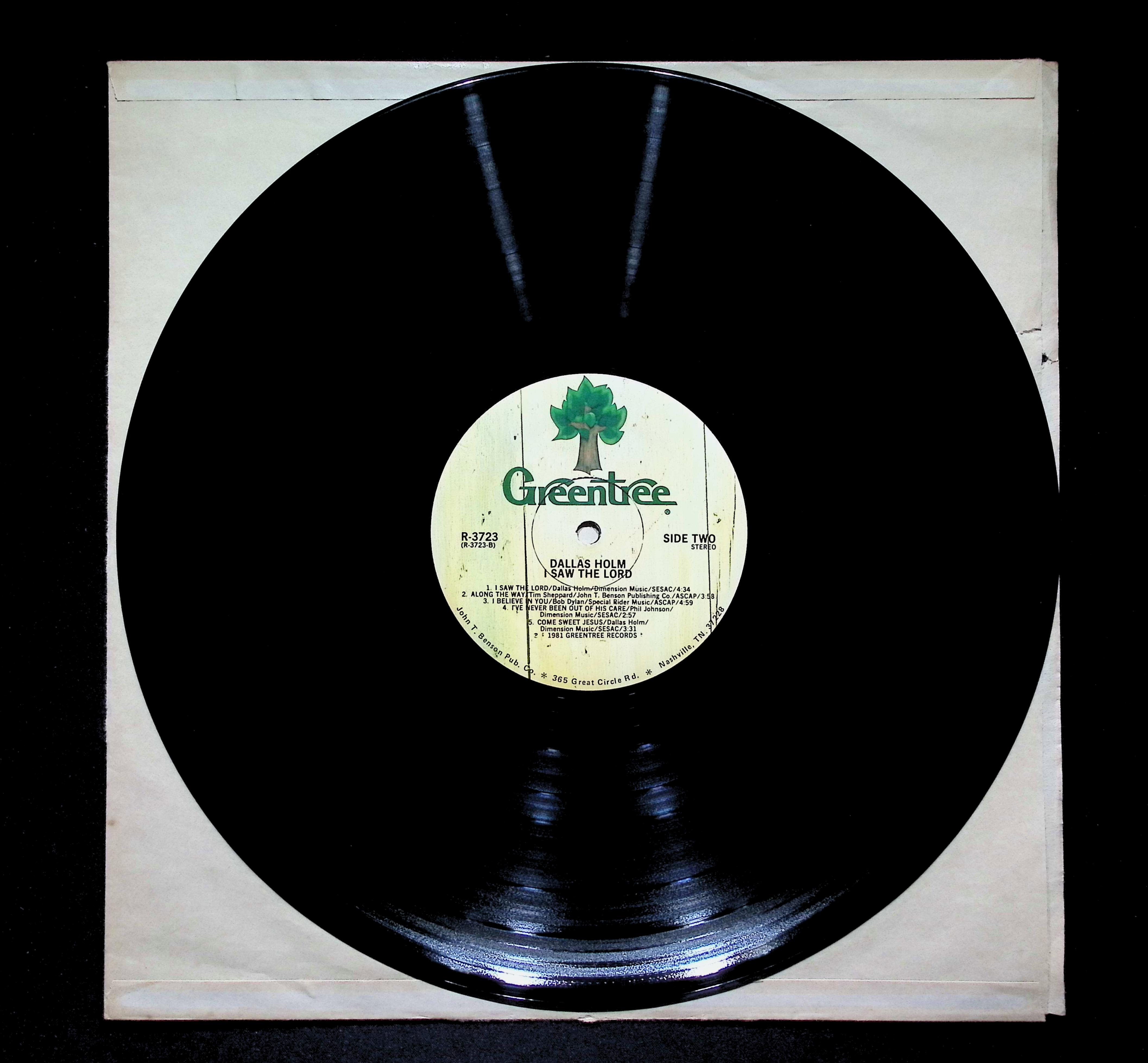 Dallas Holm & Praise I Saw The Lord 12" LP 1981 R3723 Pop — image 4