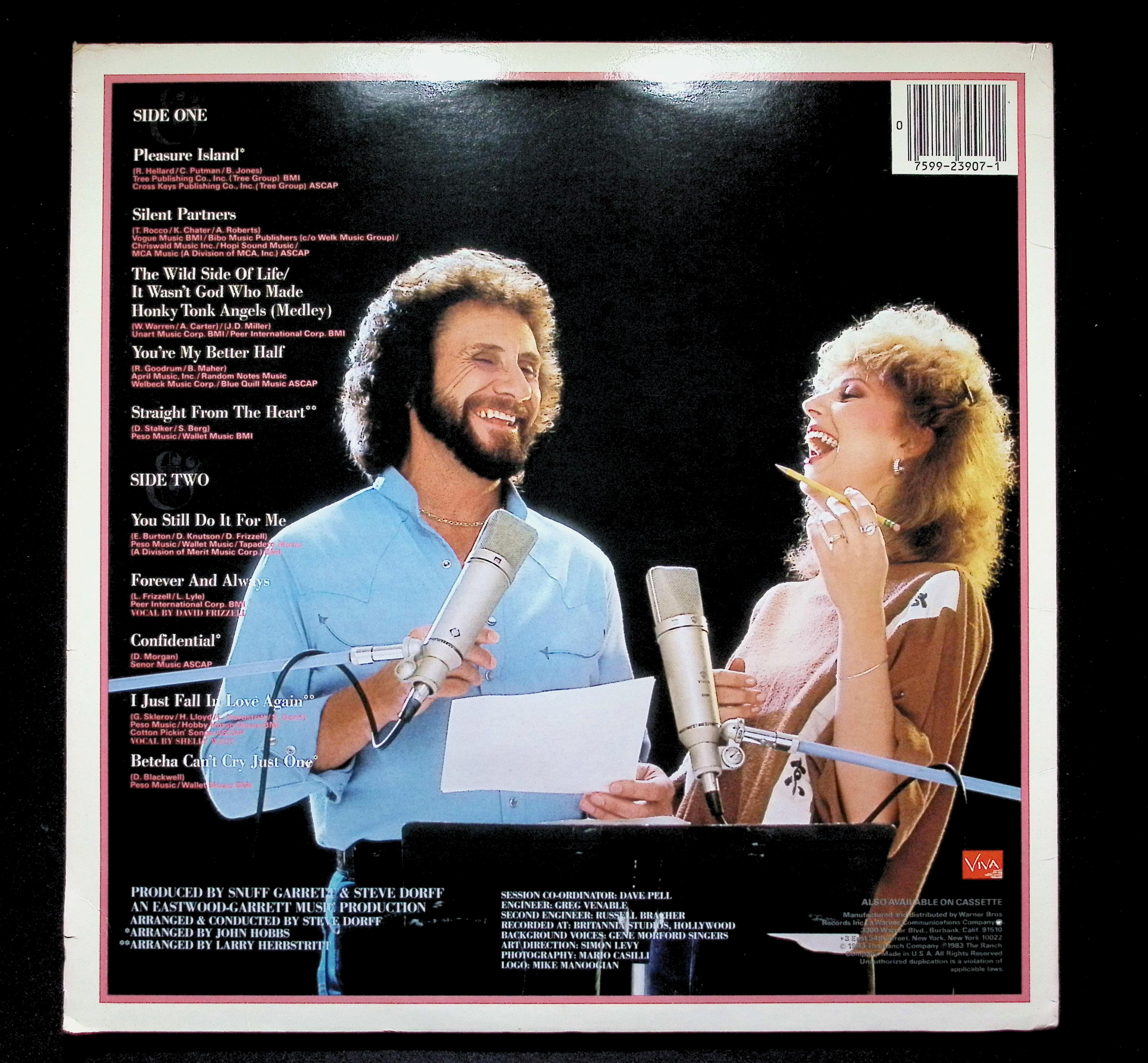 David Frizzell In Session LP 1983 Viva Country Club Edition — image 2