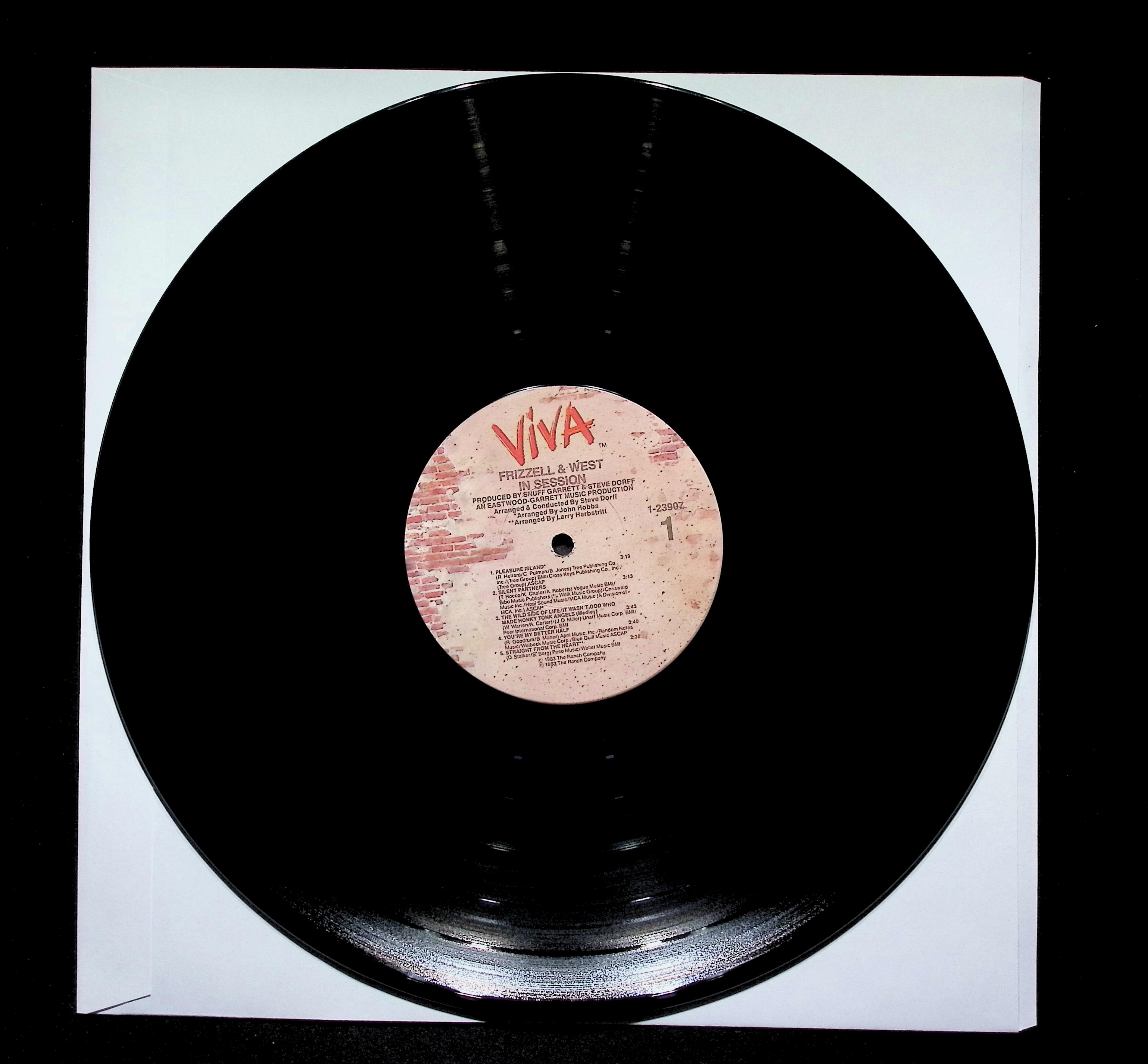 David Frizzell In Session LP 1983 Viva Country Club Edition — image 4