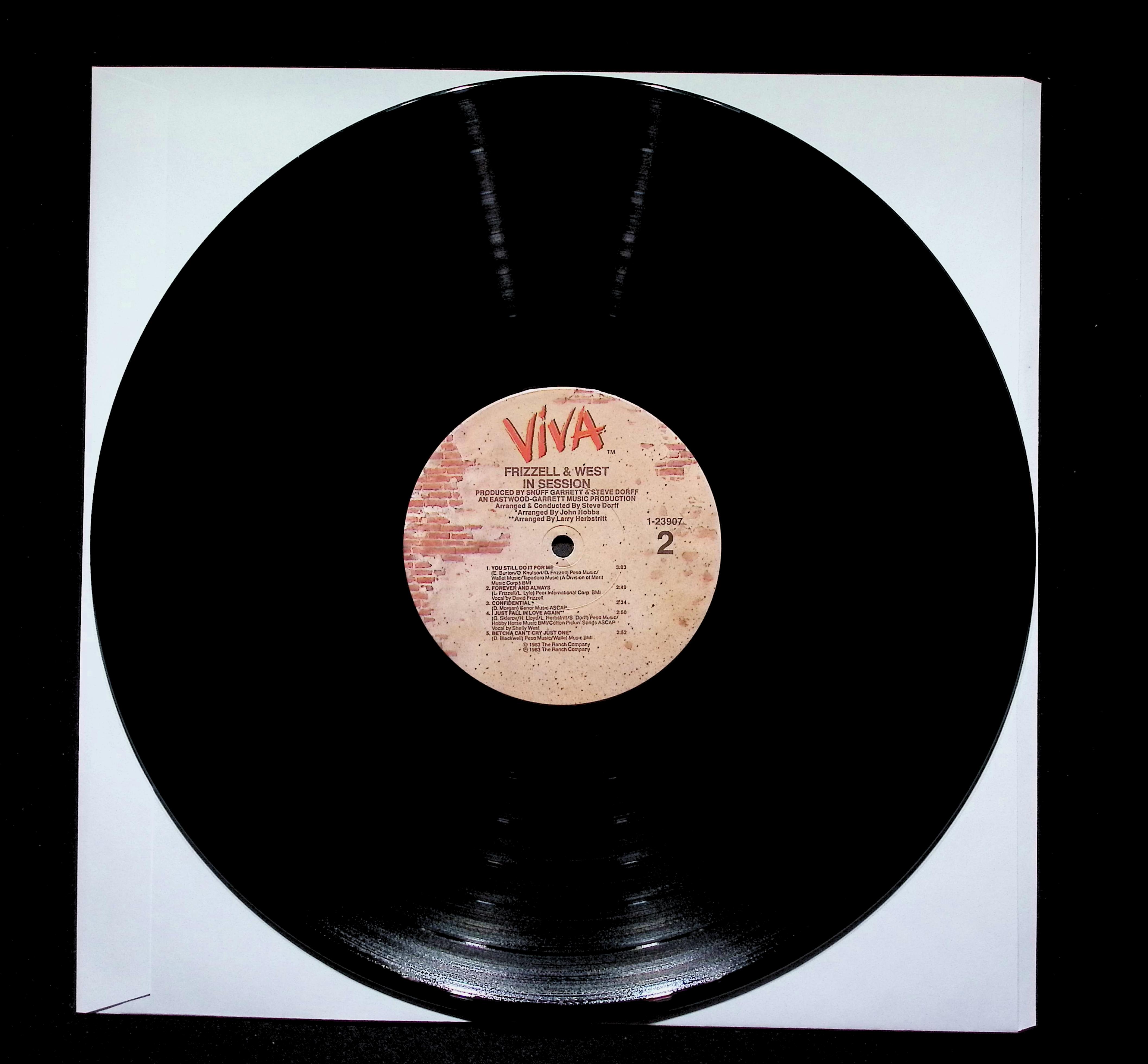 David Frizzell In Session LP 1983 Viva Country Club Edition — image 5