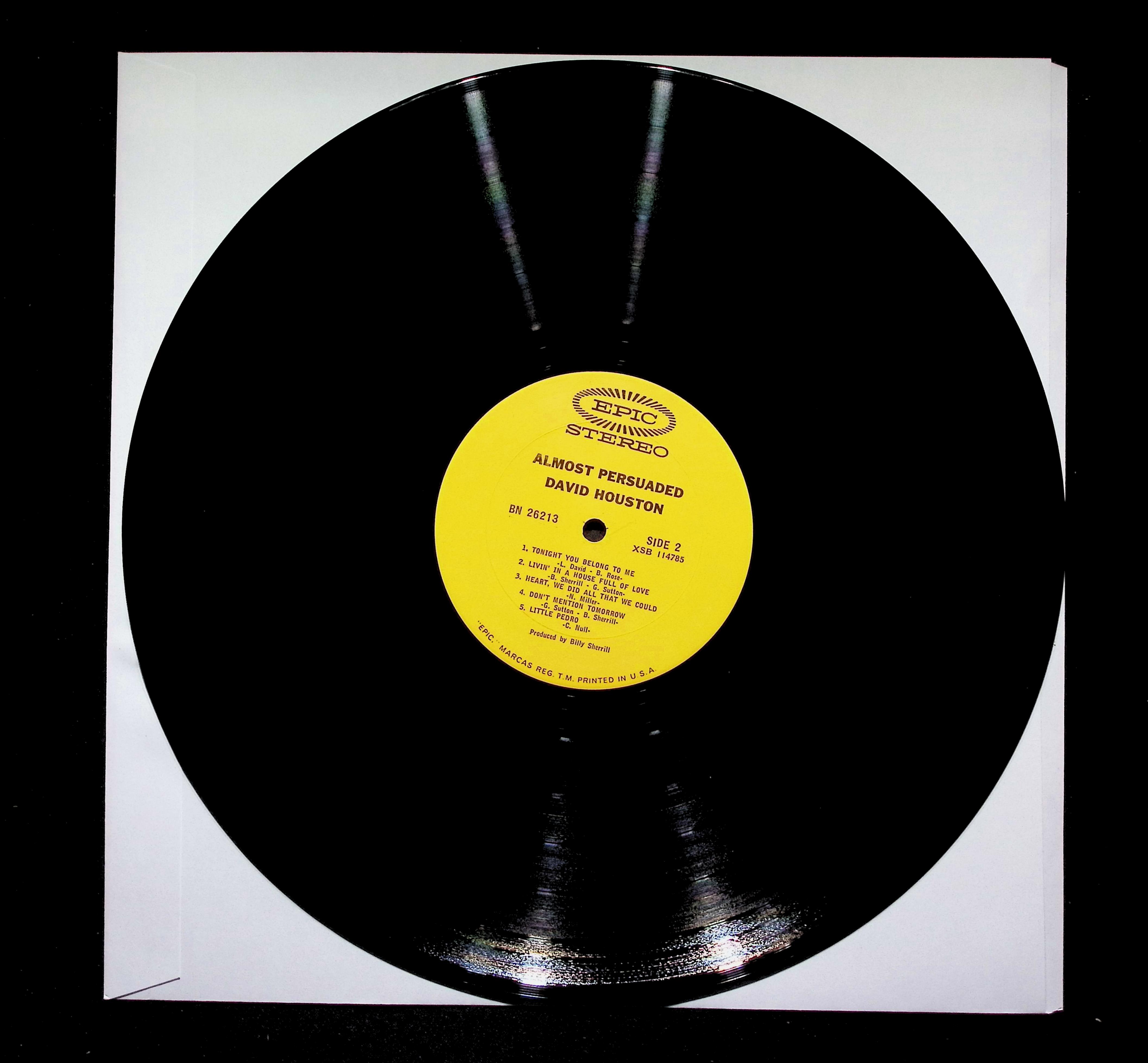 David Houston Almost Persuaded LP 1966 Epic Country Pop — image 4