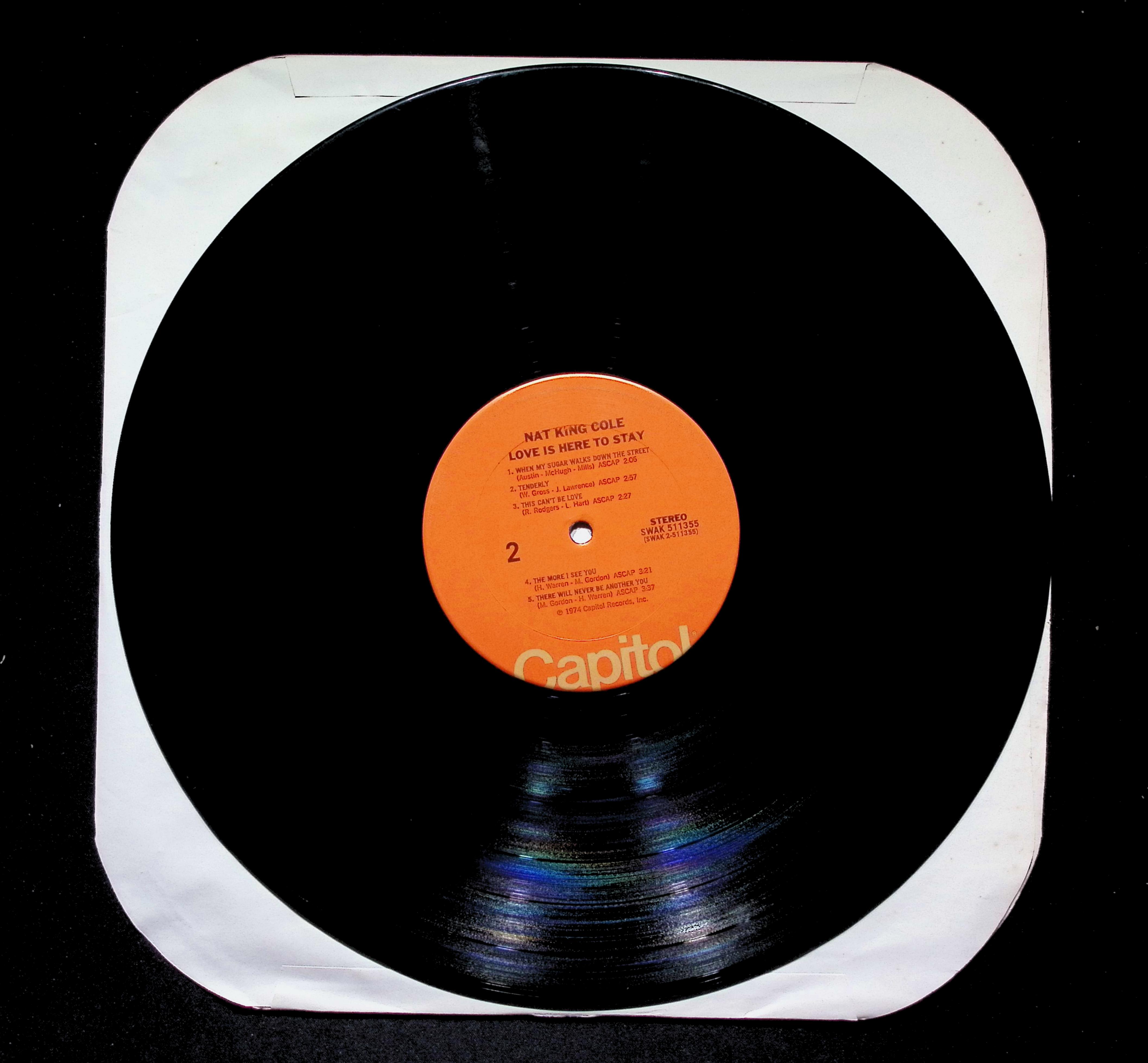 Nat King Cole Love Is Here To Stay LP 1974 Capitol Jazz — image 5