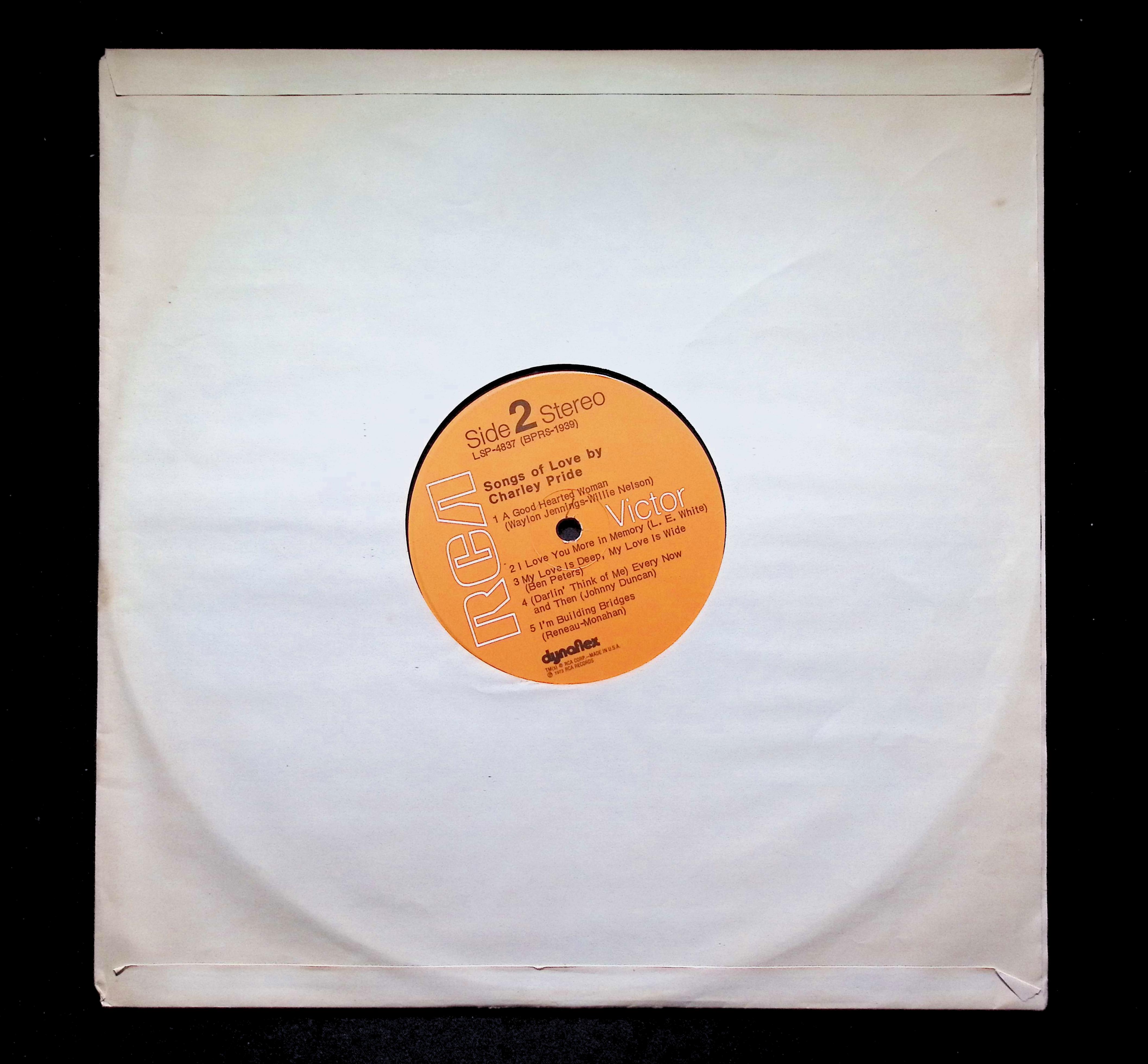 Charley Pride Songs Of Love LP 1973 RCA Victor Country — image 3