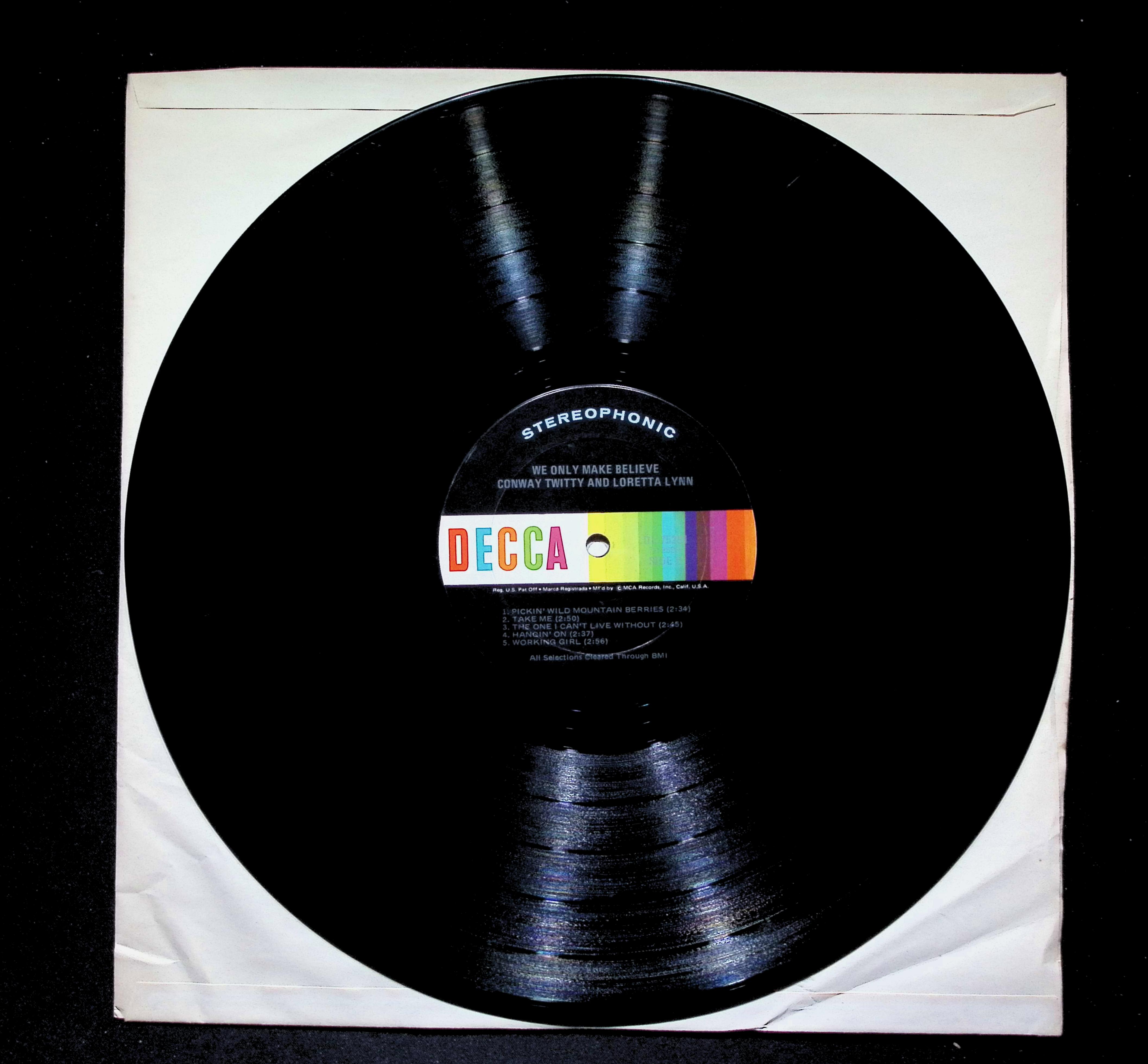 Conway Twitty & Loretta Lynn We Only Make Believe LP 1971 Decca Country — image 4