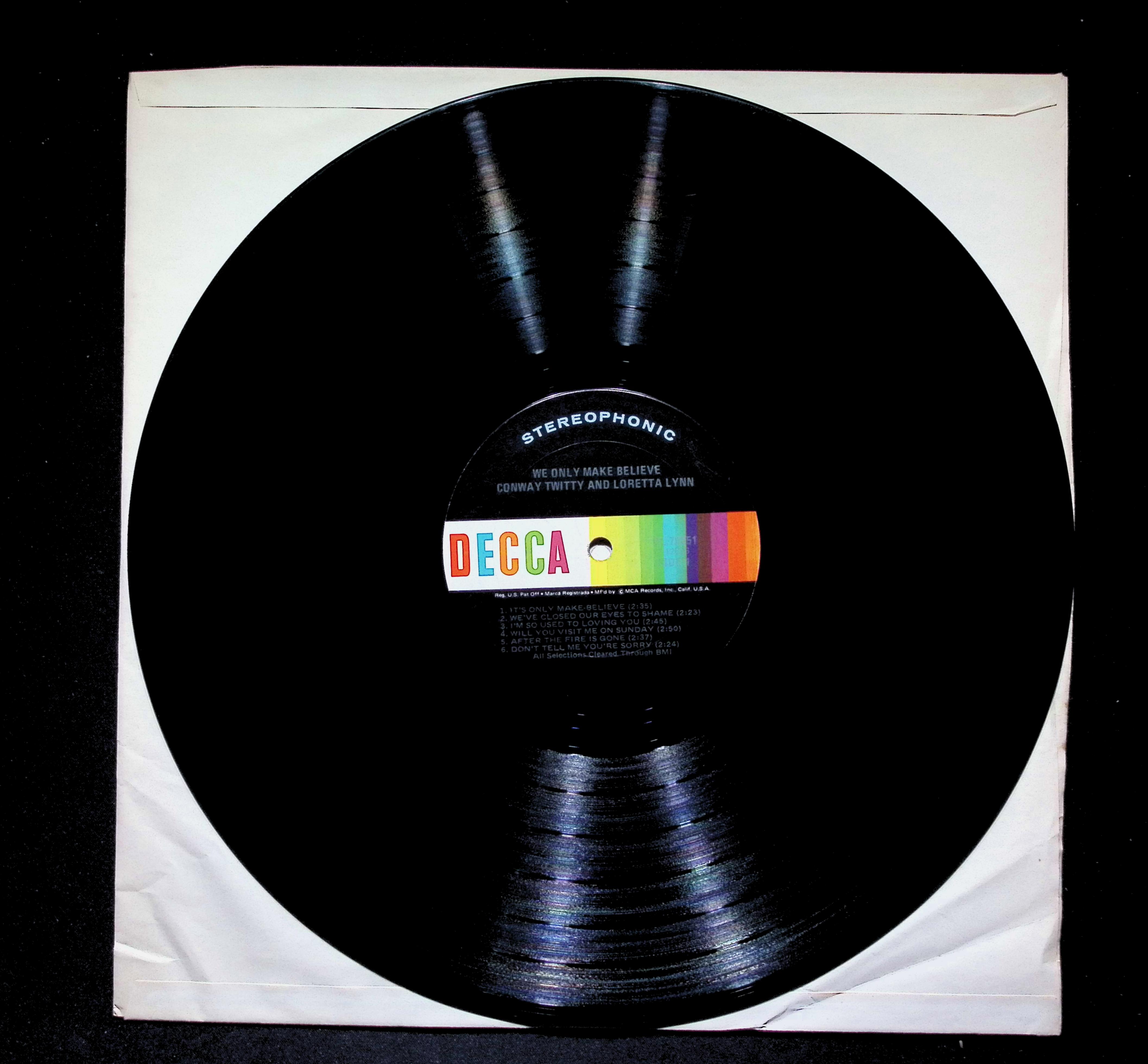 Conway Twitty & Loretta Lynn We Only Make Believe LP 1971 Decca Country — image 5